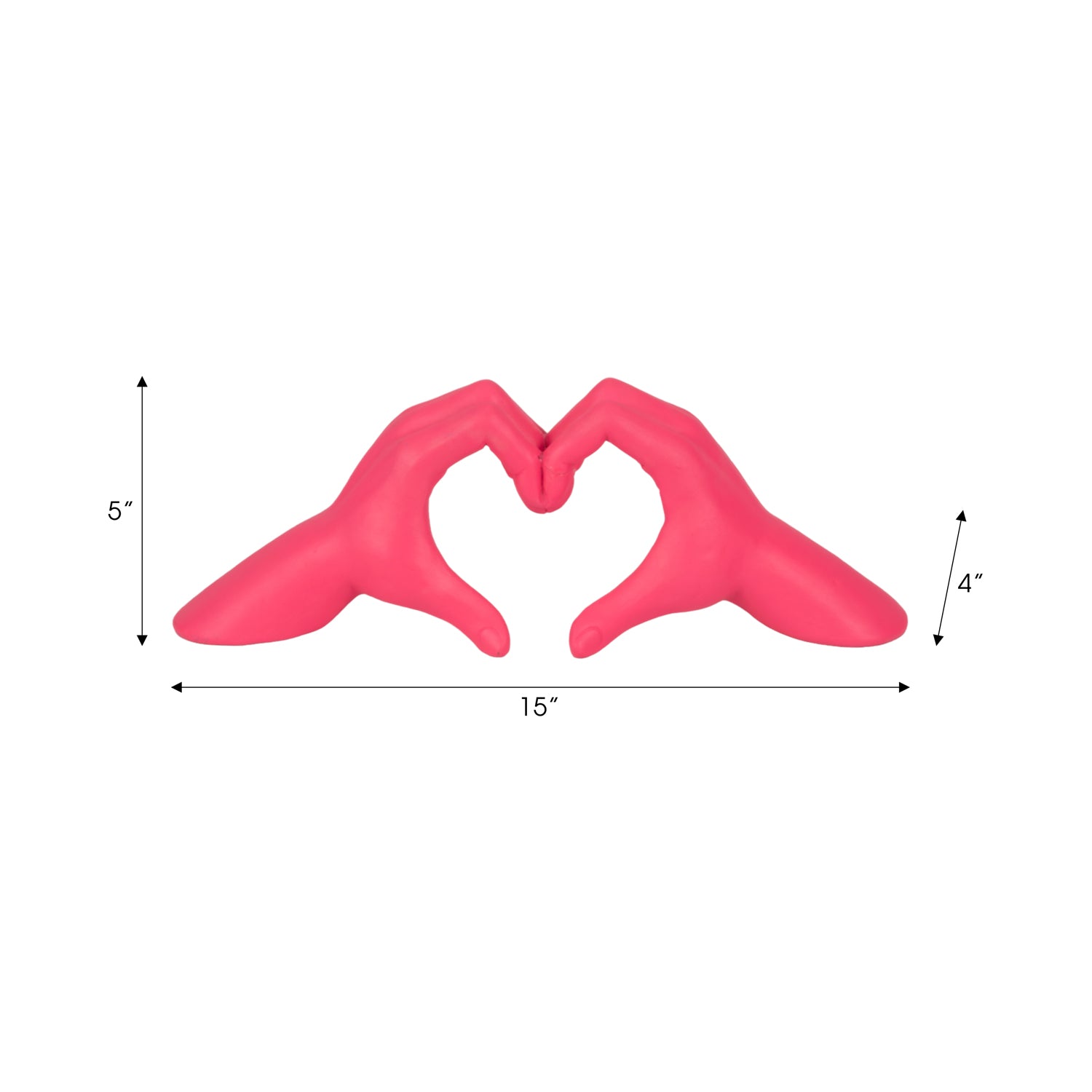 Figura 12X38X10 Rosa Manos Lv25