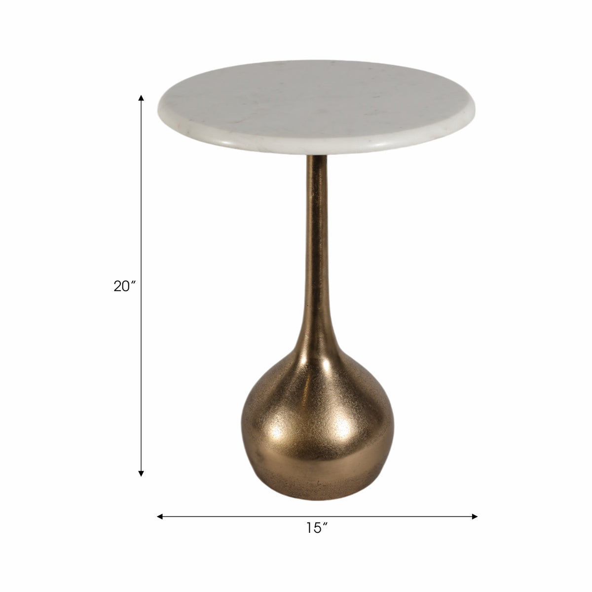 Mesa Auxiliar Olive Marmol 50X38 Lv25