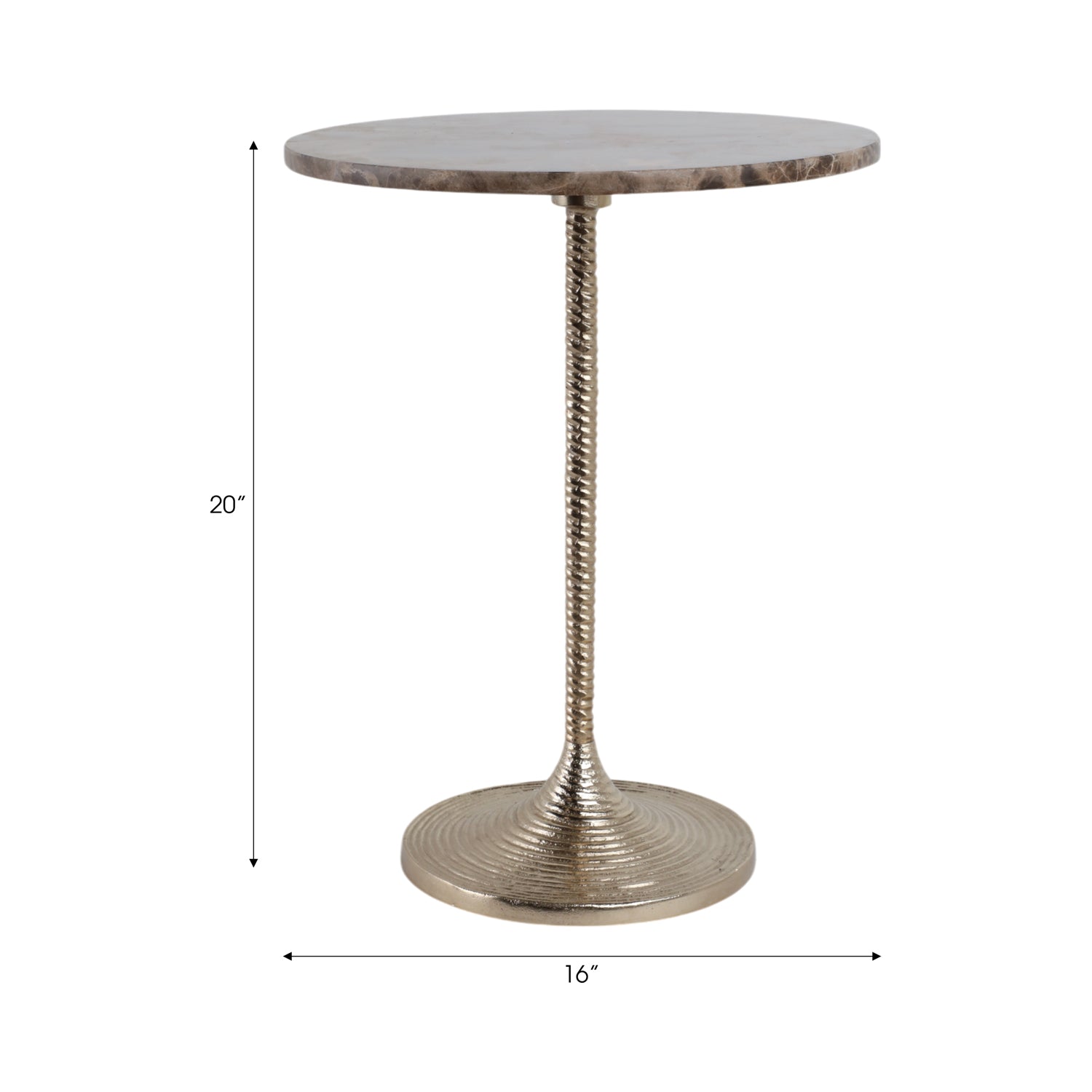 Mesa Auxiliar Eli Café  50X40 Lv25