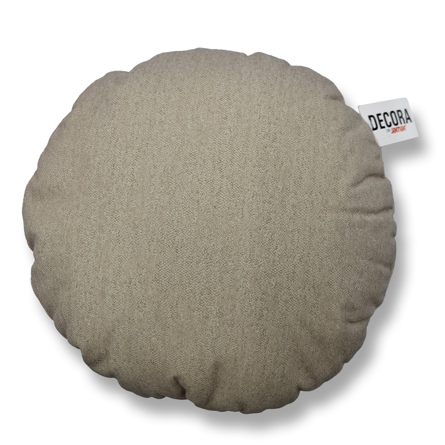 Cojín 38Cm Redondo Scarlett Beige