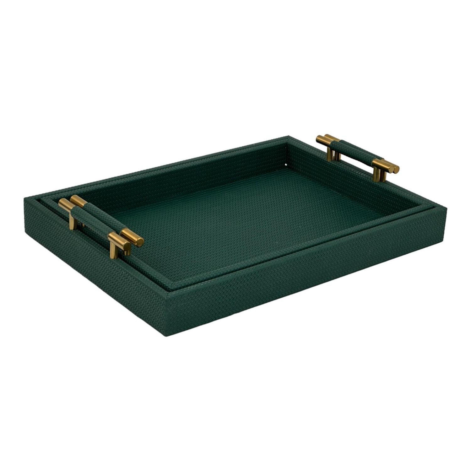 Bandeja 46X33X8.5 Verde Setx2 F243