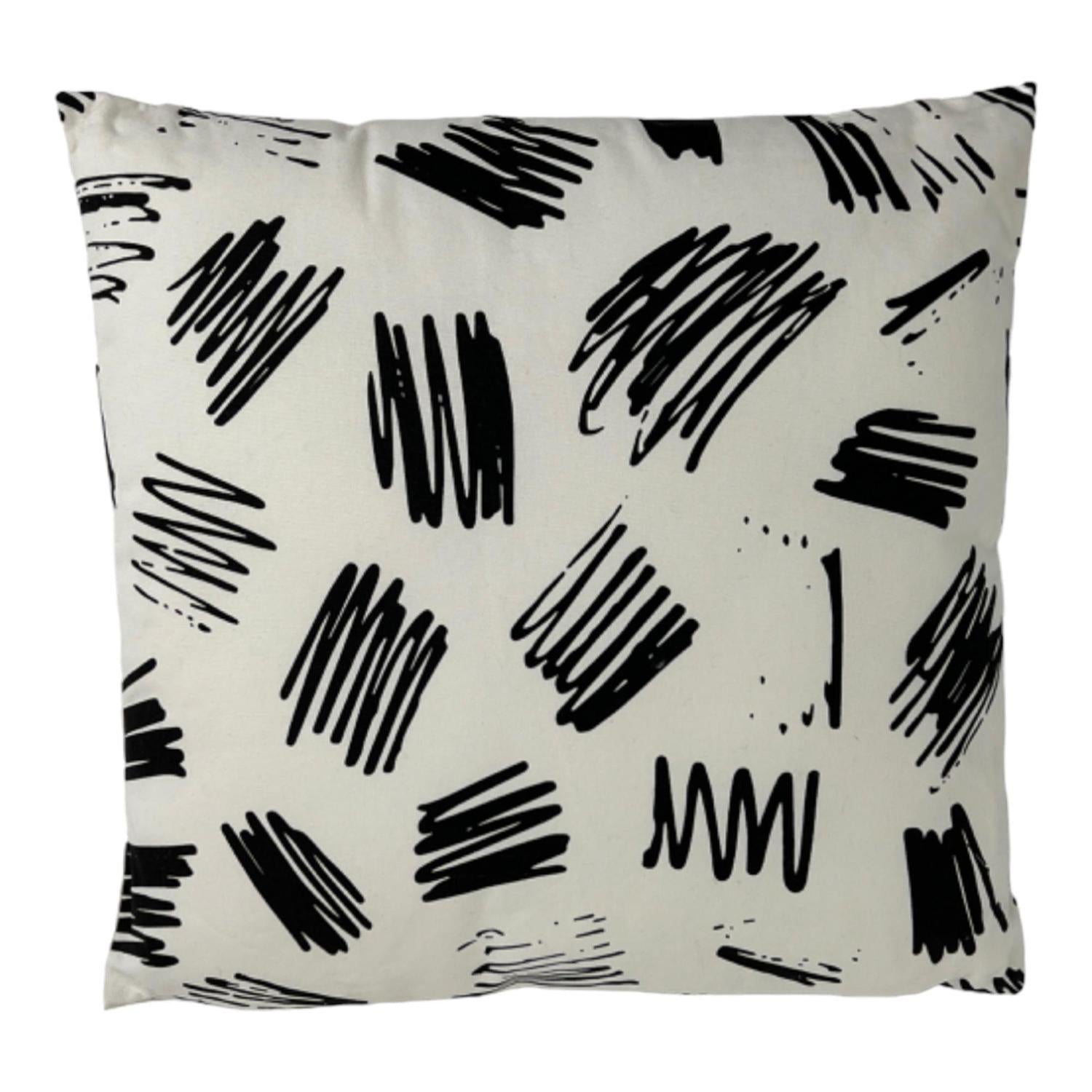 Cojin 45X45 Blanco Negro Manchas F243