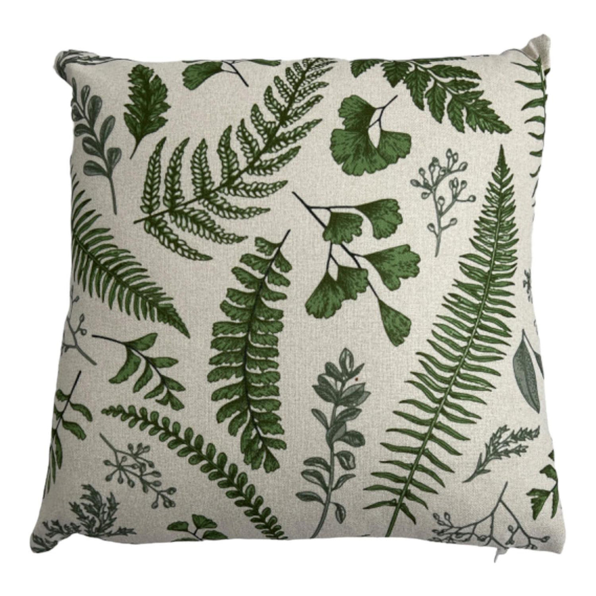 Cojin 45X45X7 Blanco Plantas F243