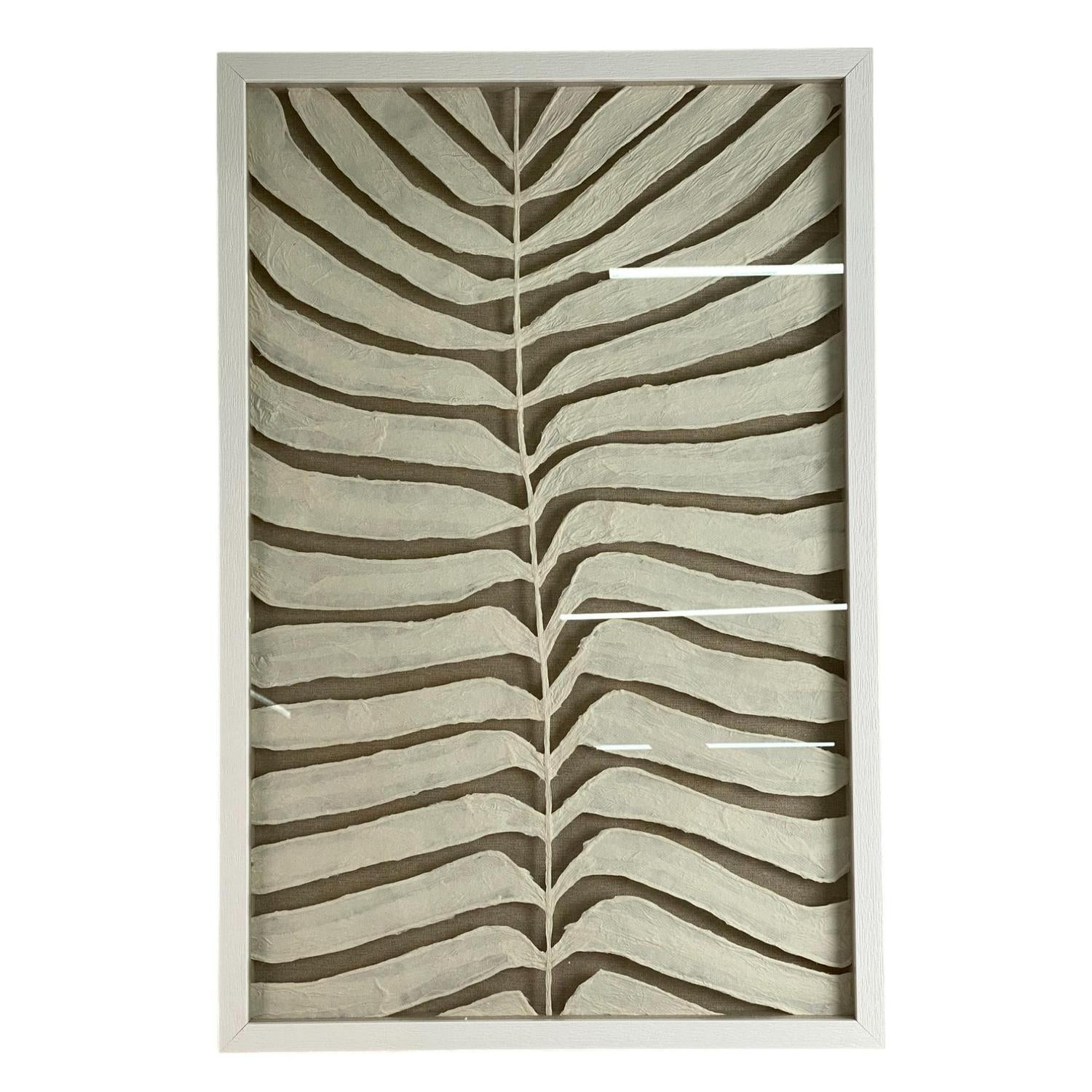 Cuadro  60X4X90 Hojas Blanco F243