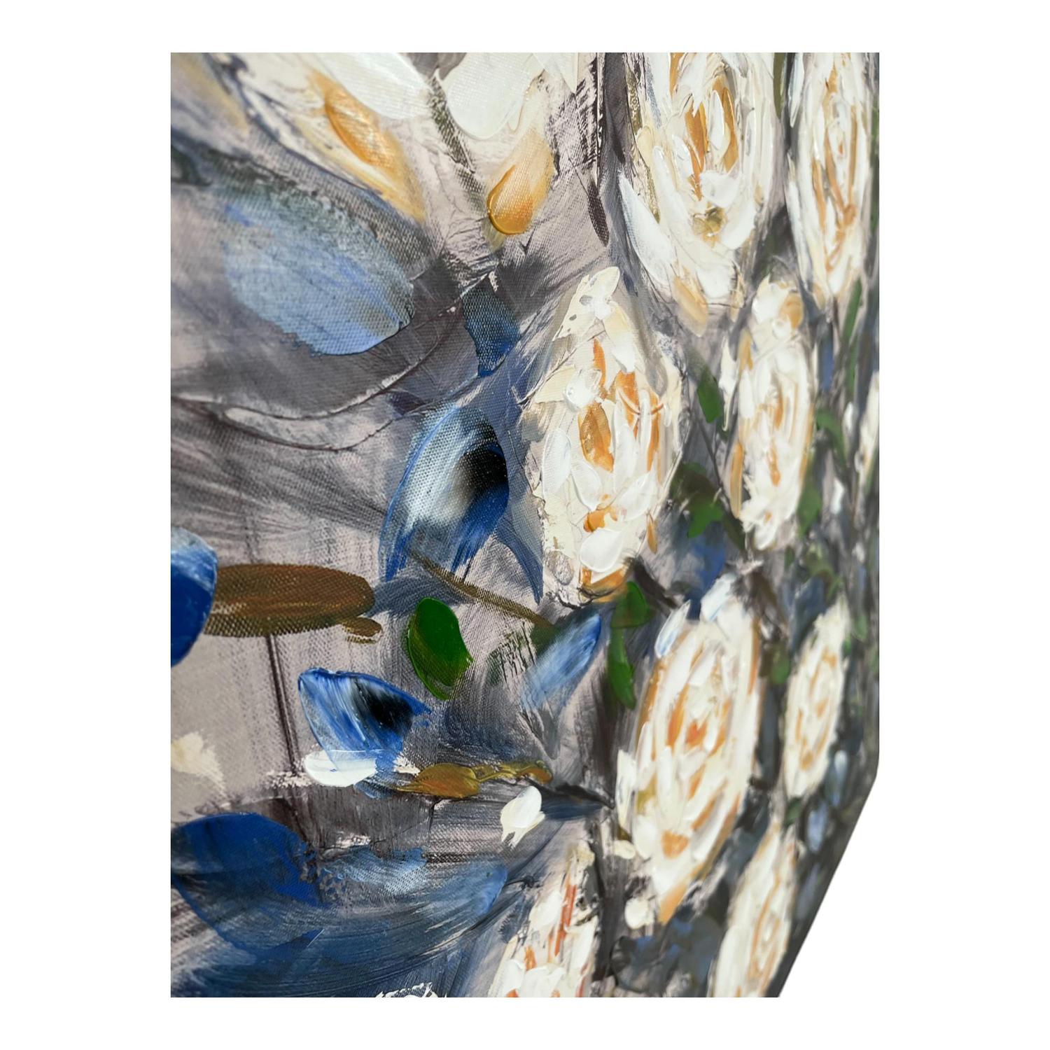 Cuadro 100X3.5X100 Bleu Rosa Blanca F243