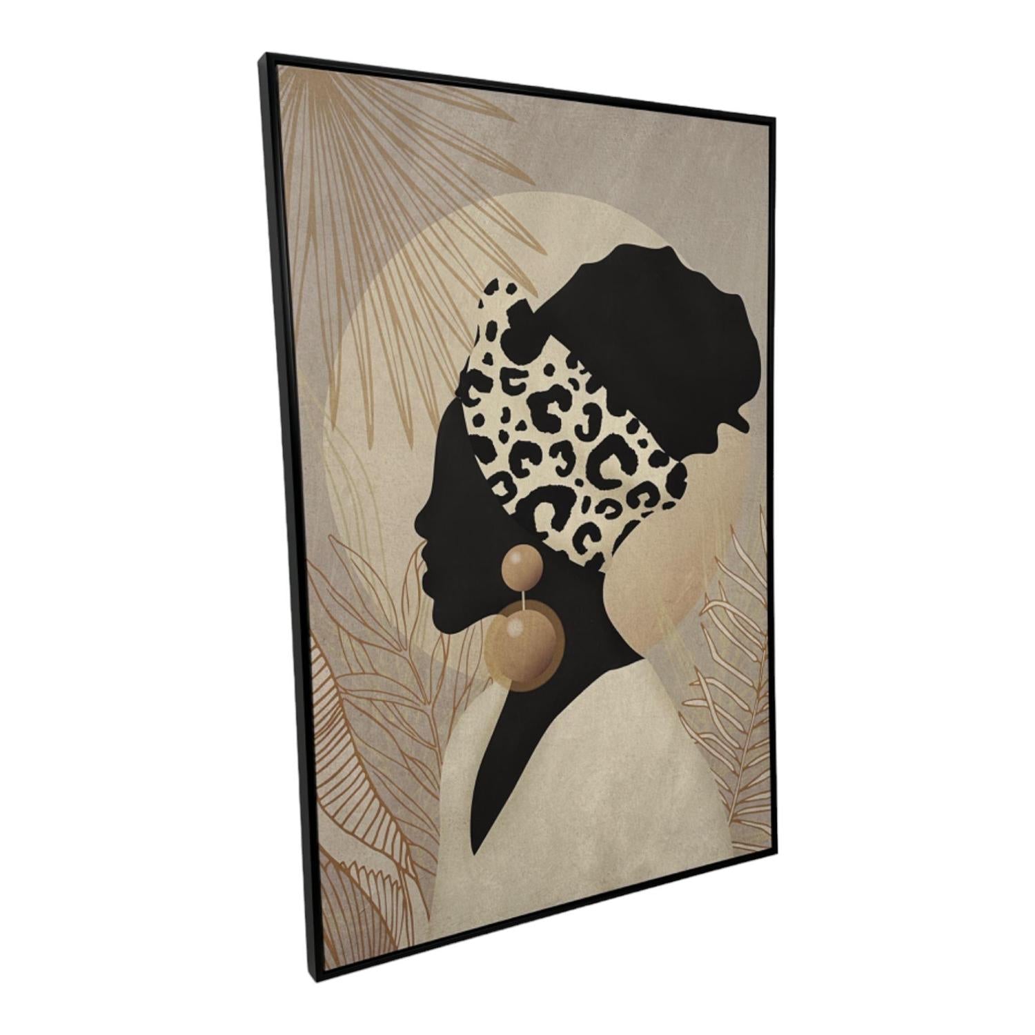 Cuadro 4.3X82.6X122.6 African Turbante F243