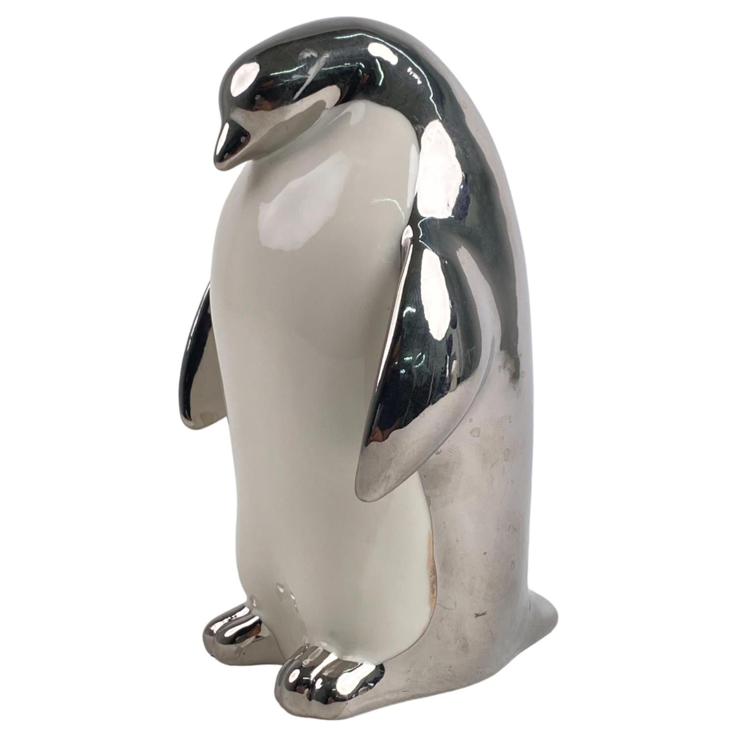 Figura 10.8X10X14.6 Pingüino Plata F243