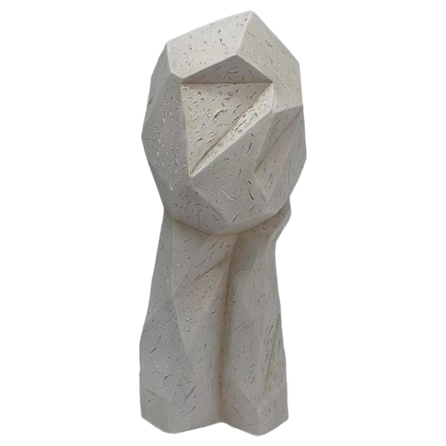 Figura 13.6X13X30.5 Blanco Escultur F243