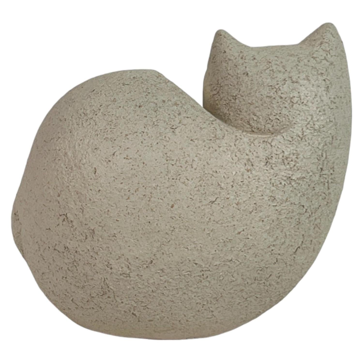 Figura 17X11X14.50 Gato Beige F243