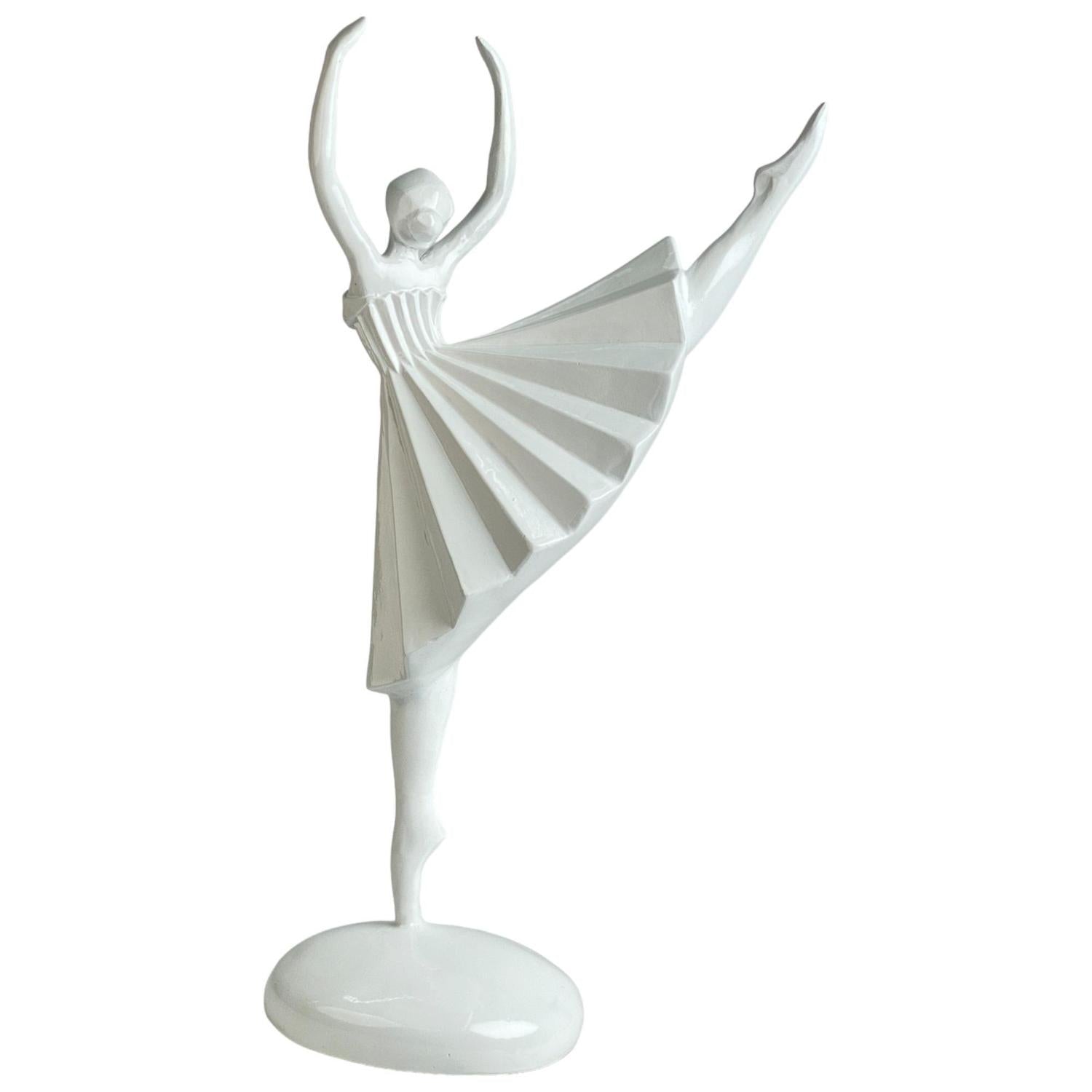 Figura 21X14X42 Bailarina Blanca F243