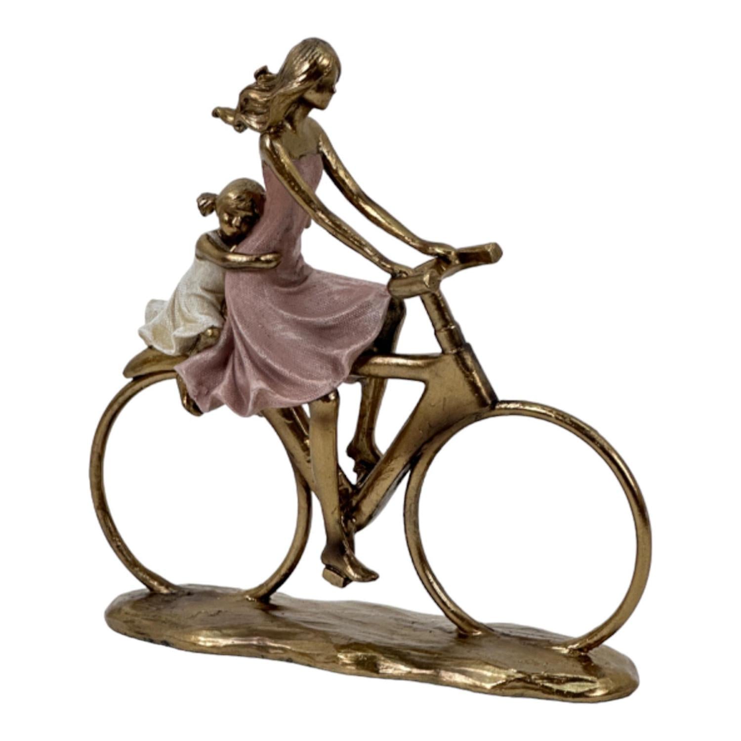 Figura 24X7.5X25 Rosa Mujer Bicicleta F243
