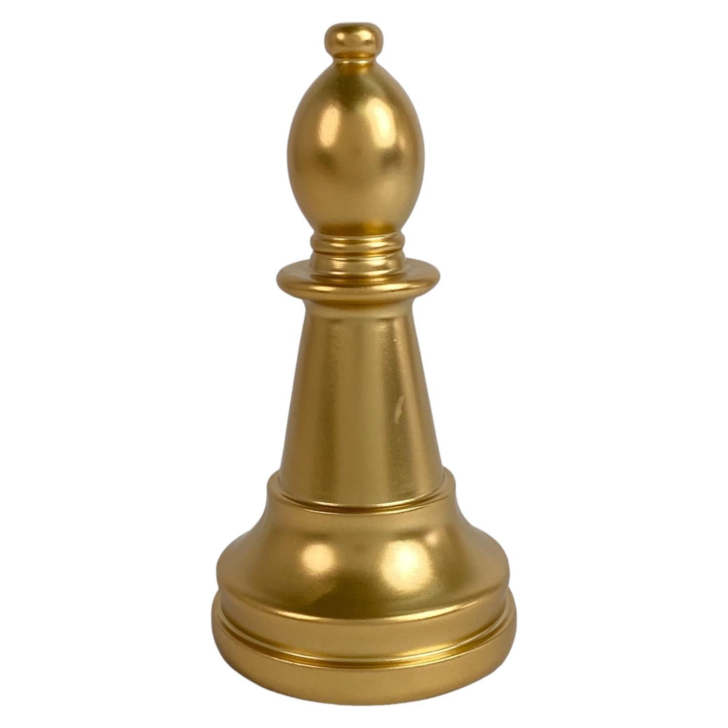 Figura 9.5X9.5X19 Oro Ajedrez Alfil F243