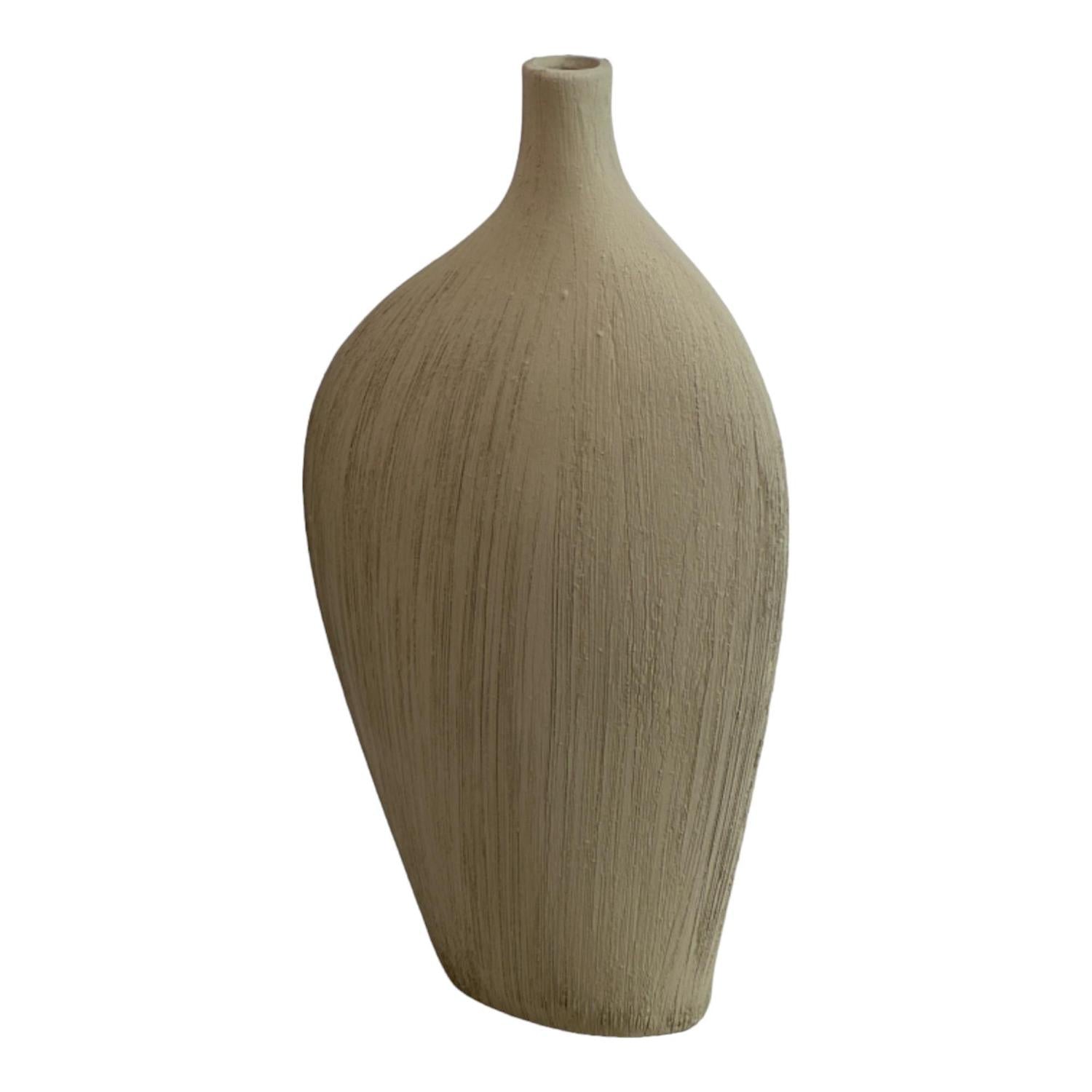 Jarron  10X23X42 Gris Matte F243