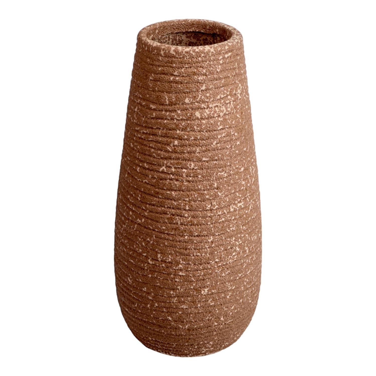 Jarron  12.5X12.5X26.5 Textur Ocre F243