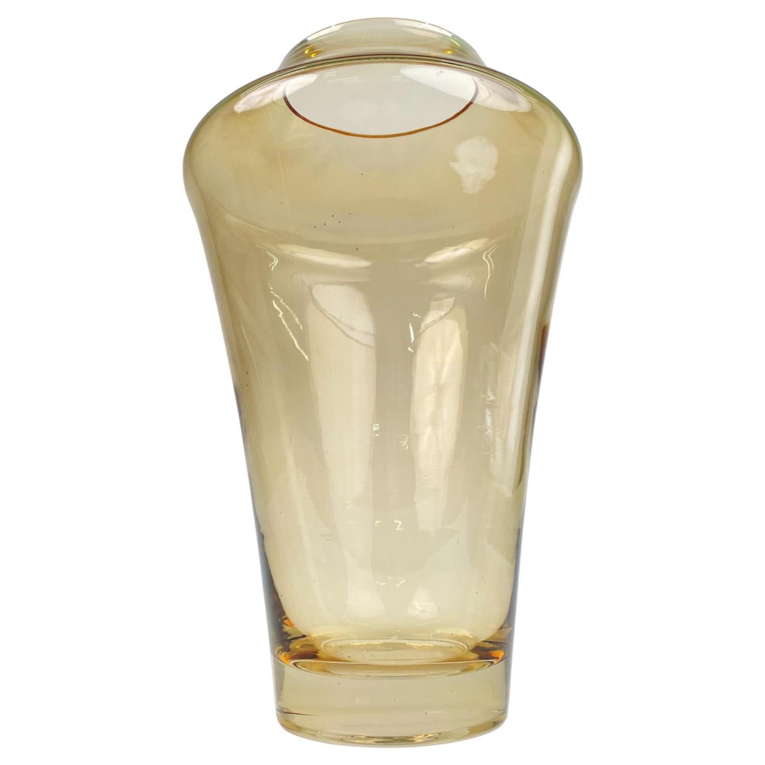 Jarron 19X19X30 Amber Cristal F243