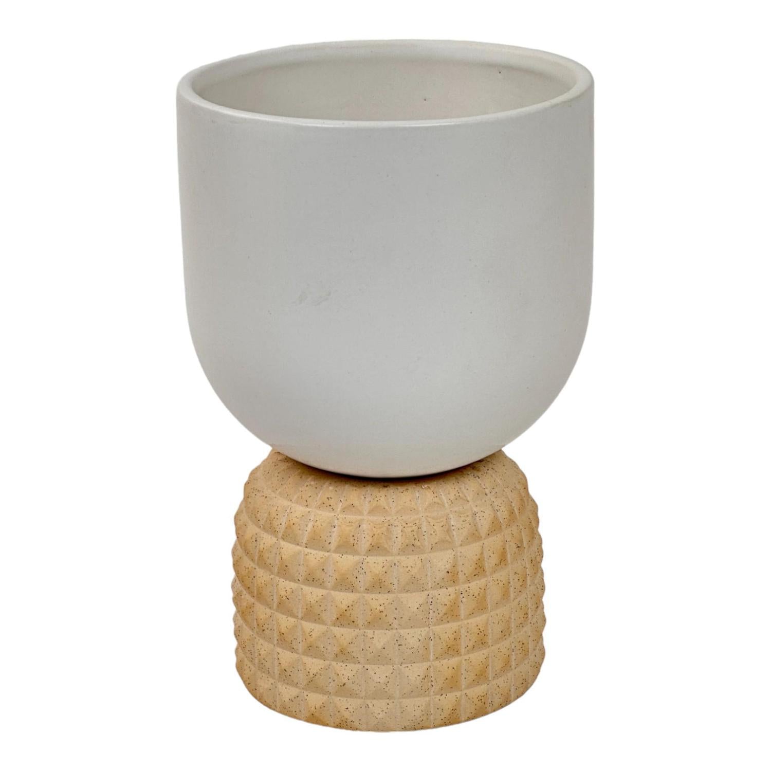 Macetas 13.5X13.5X20.7 Blanco Base F243