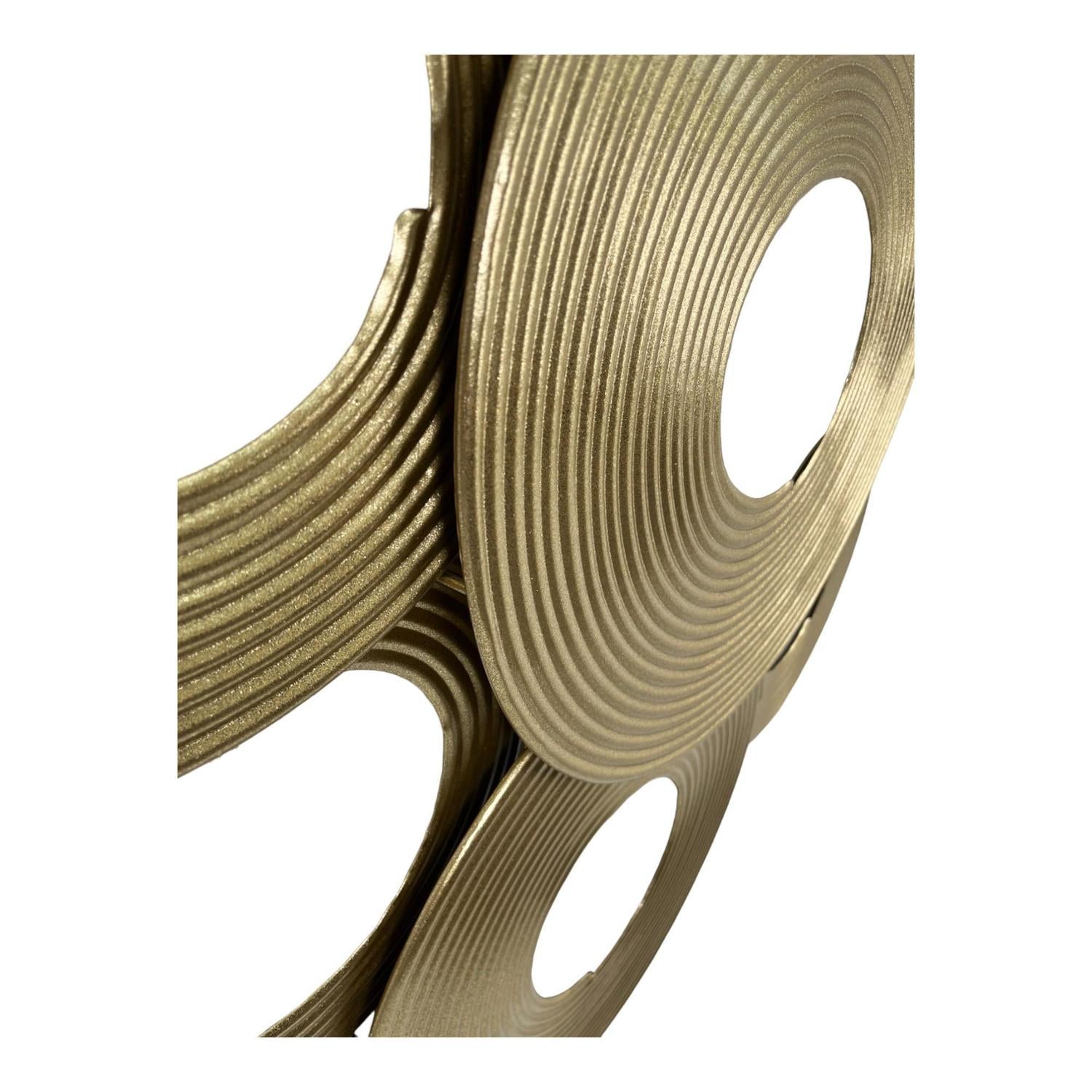 Apliques 97.5X4.5X81 Dorado Discos F243