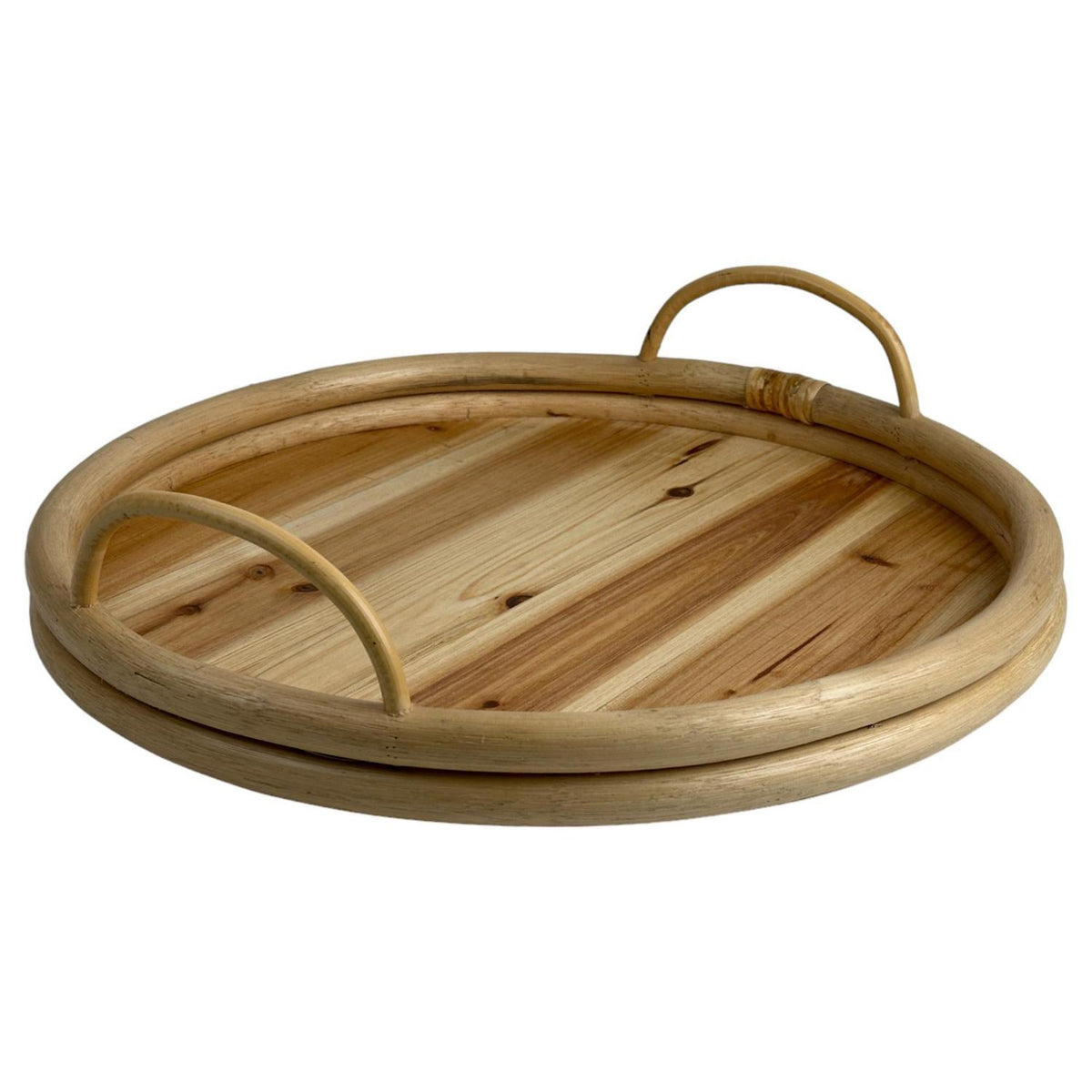 Bandeja 43.5X43.5X10 Natural Oreja Redon F243