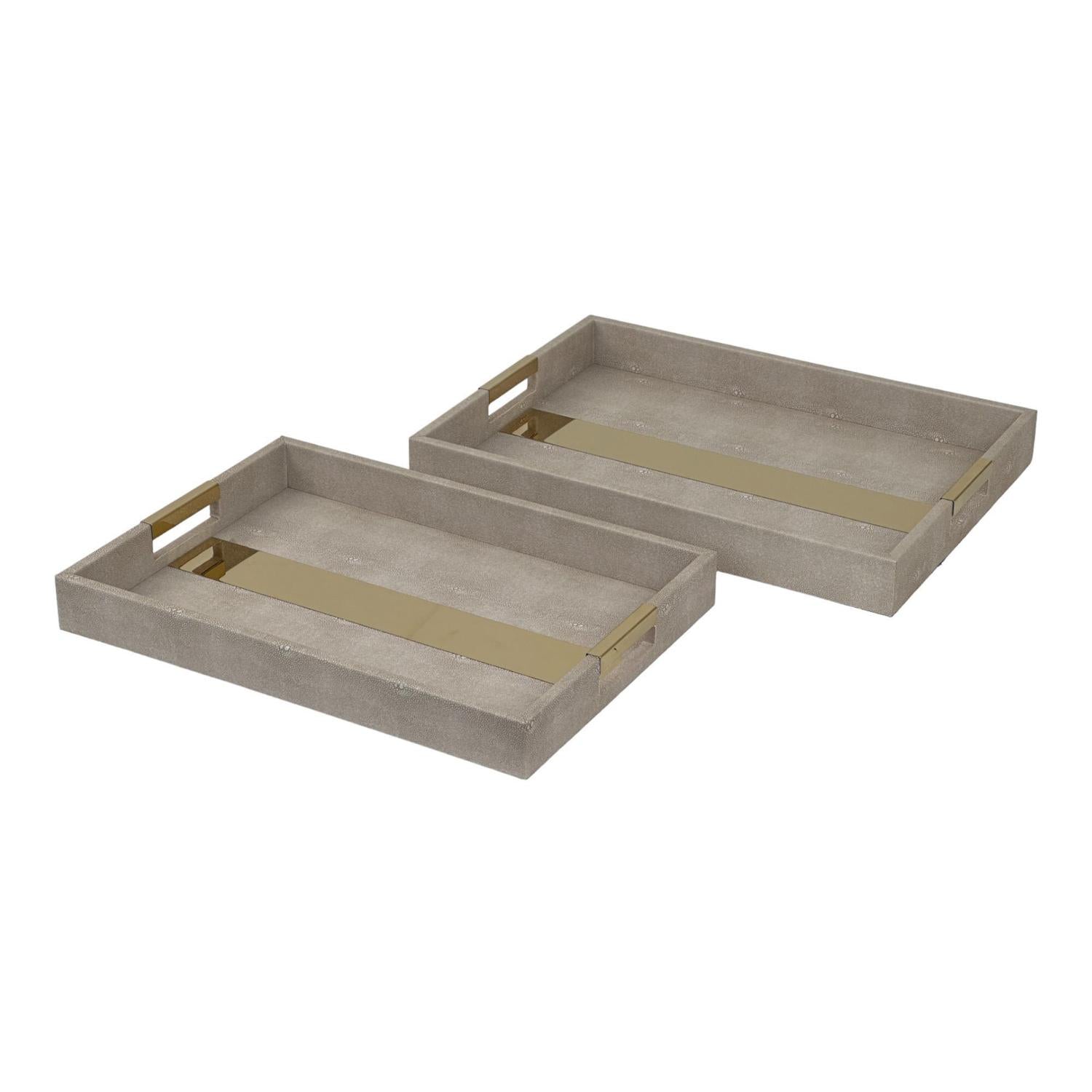 Bandeja 46X33X5 Beige Setx2 F243