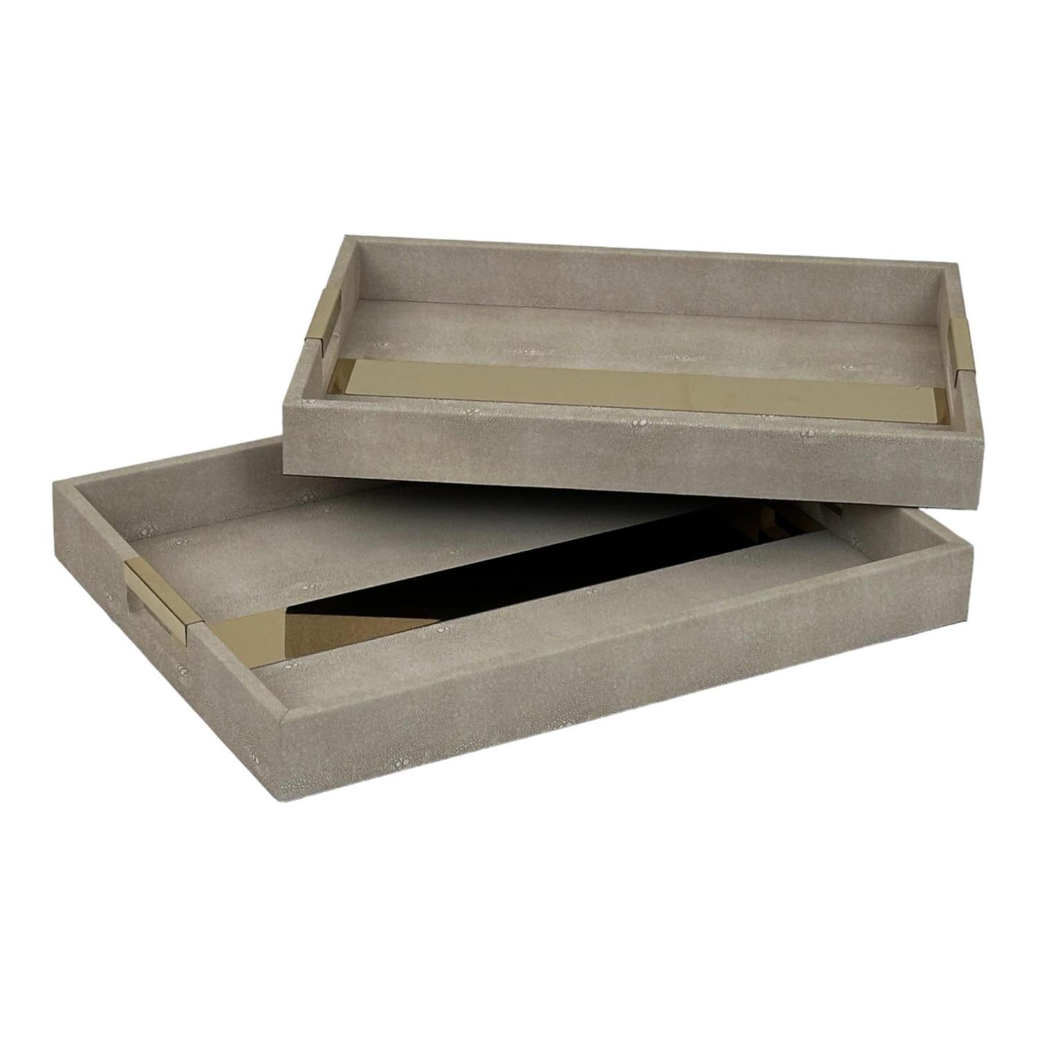 Bandeja 46X33X5 Beige Setx2 F243