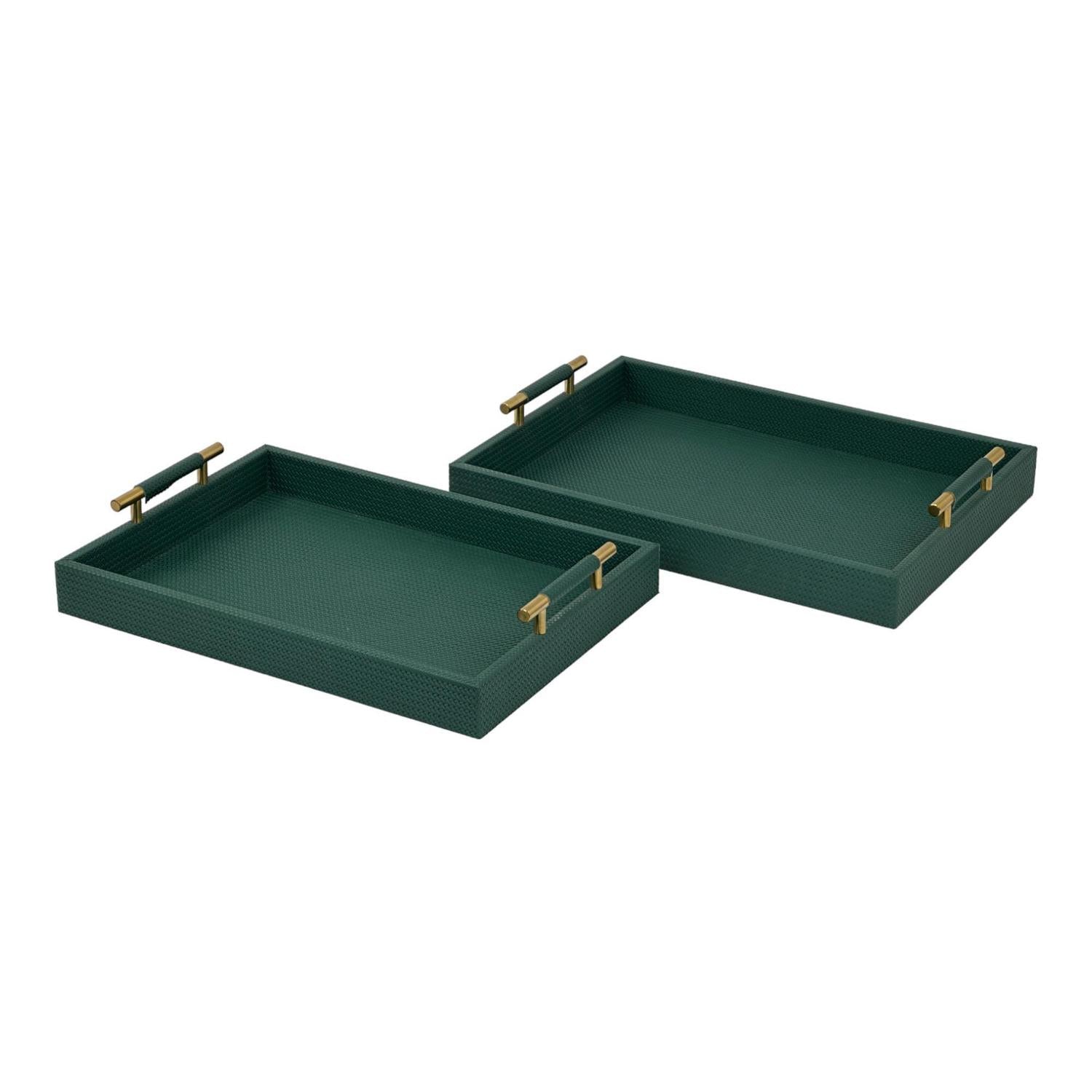 Bandeja 46X33X8.5 Verde Setx2 F243