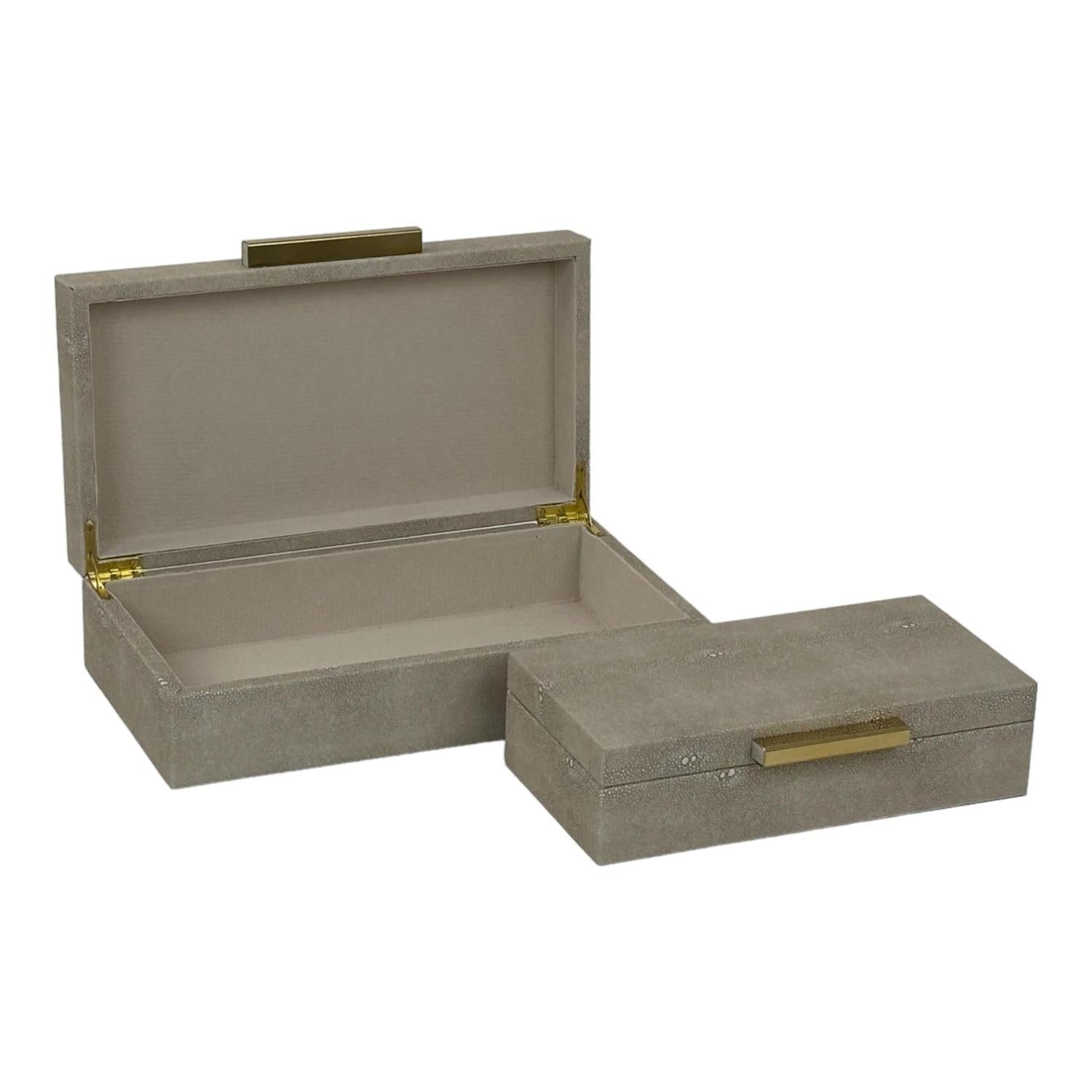 Caja 30X17.5X8 Beige Mang Dorado Setx2 F243
