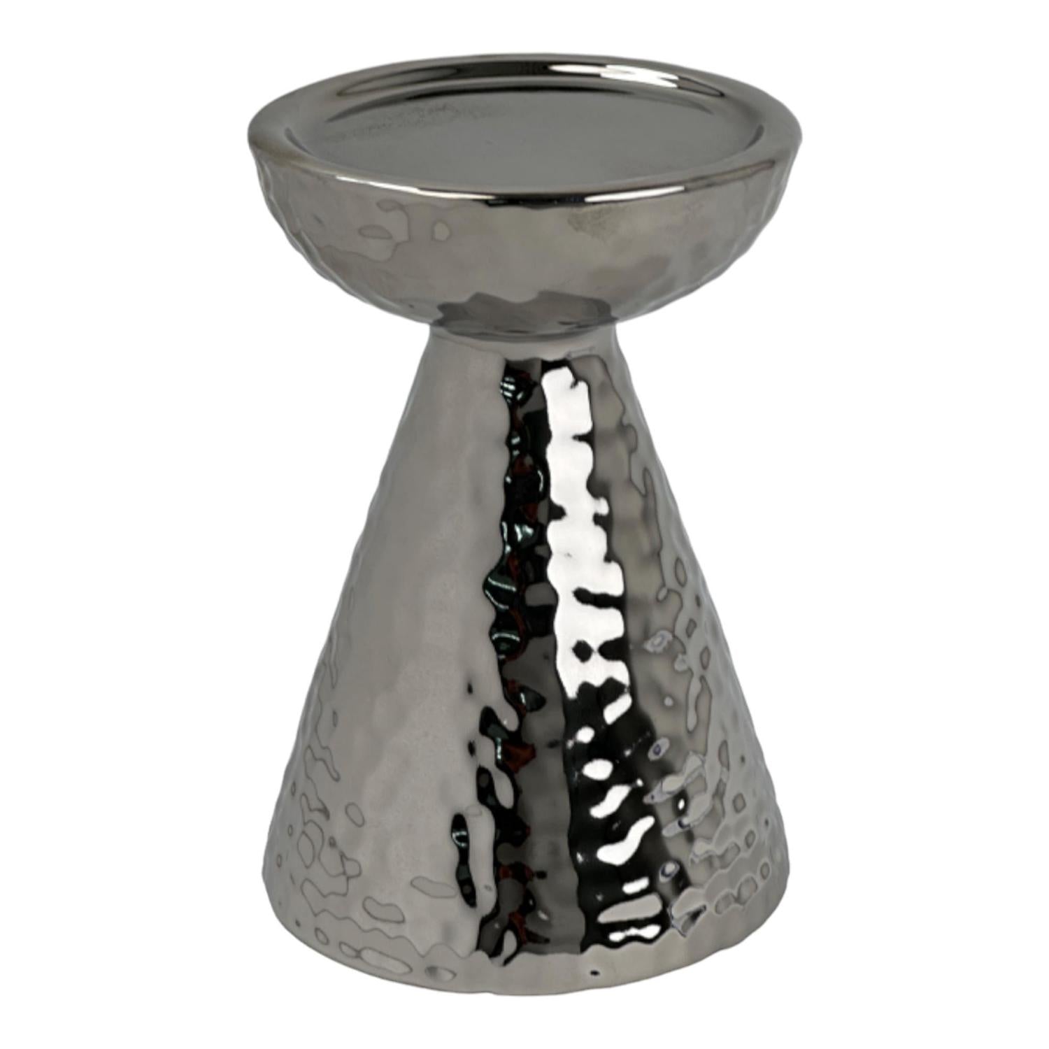 Candelabro 10.5X10.5X15 Moon Plata F243