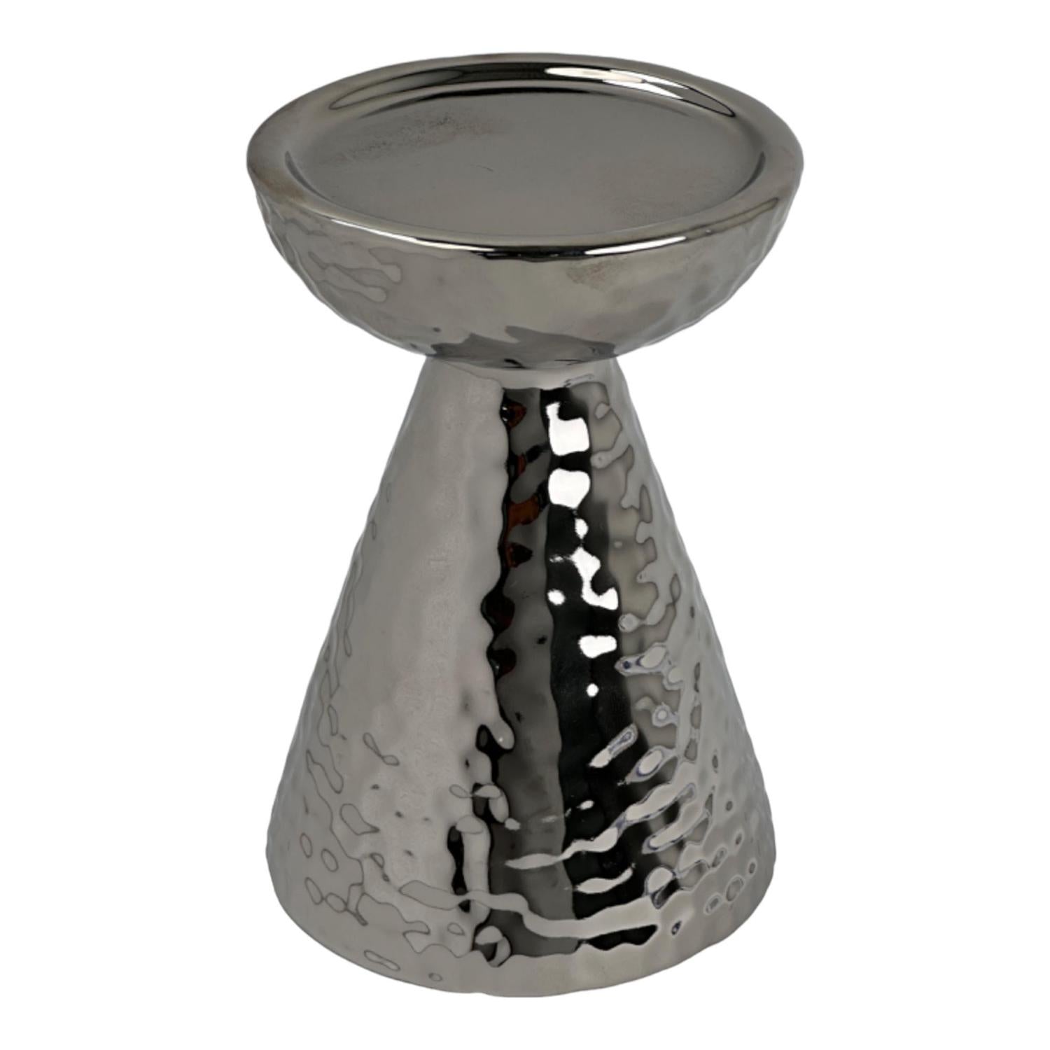 Candelabro 10.5X10.5X15 Moon Plata F243