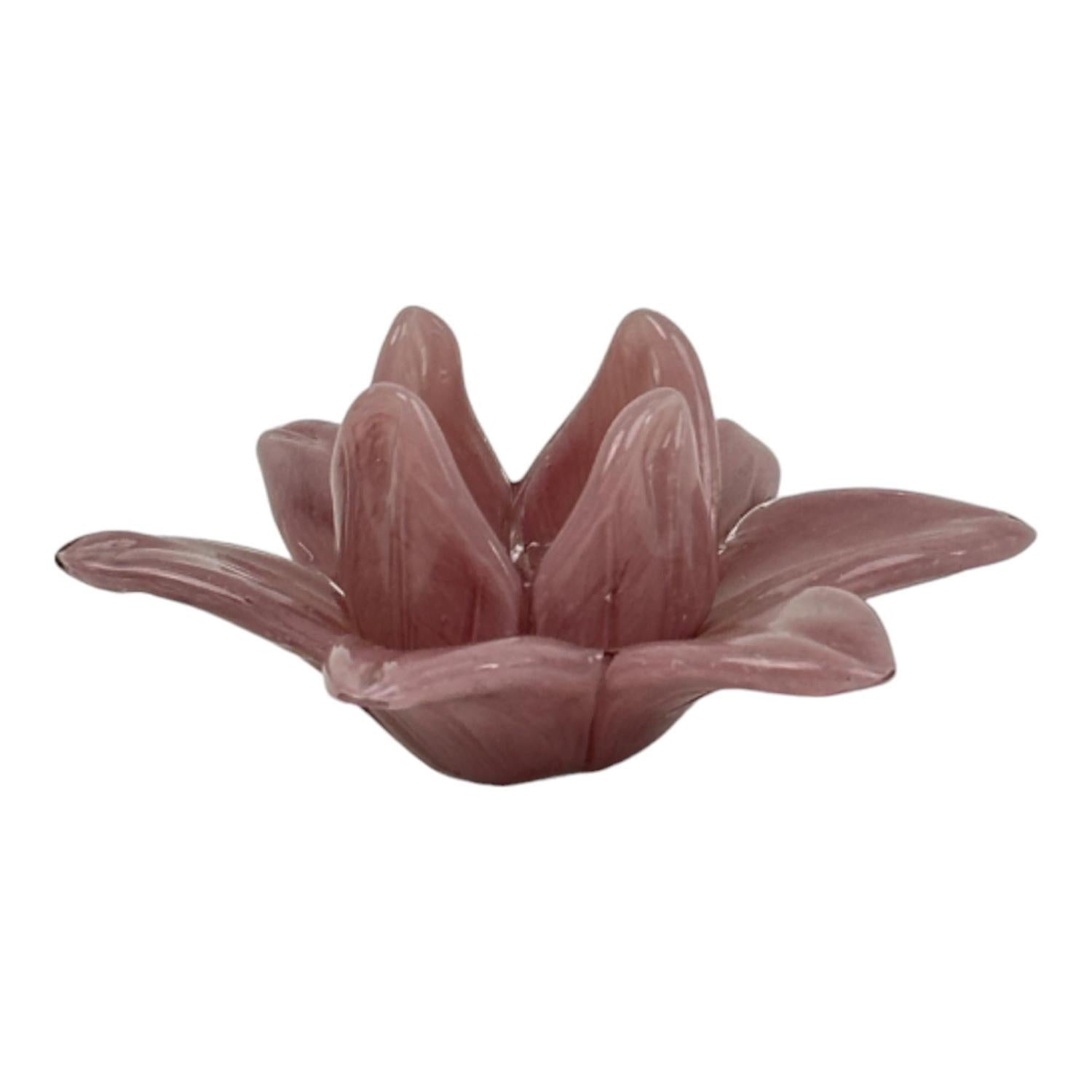 Candelabro 15X15X6 Flor Rosa Vieja F243