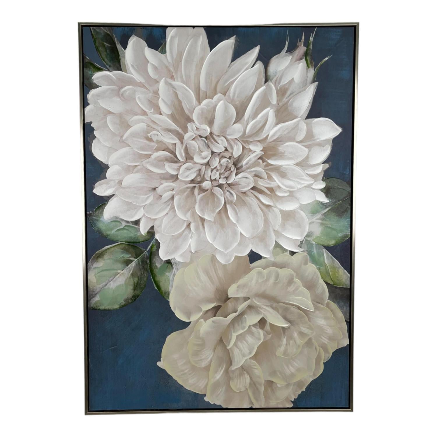 Cuadro 70X3.5X100 Bleu Blanco Flor F243