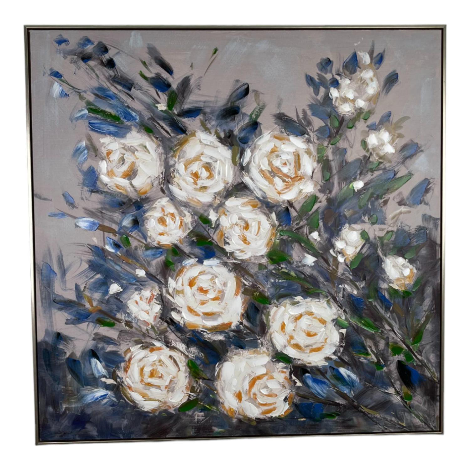 Cuadro 100X3.5X100 Bleu Rosa Blanca F243