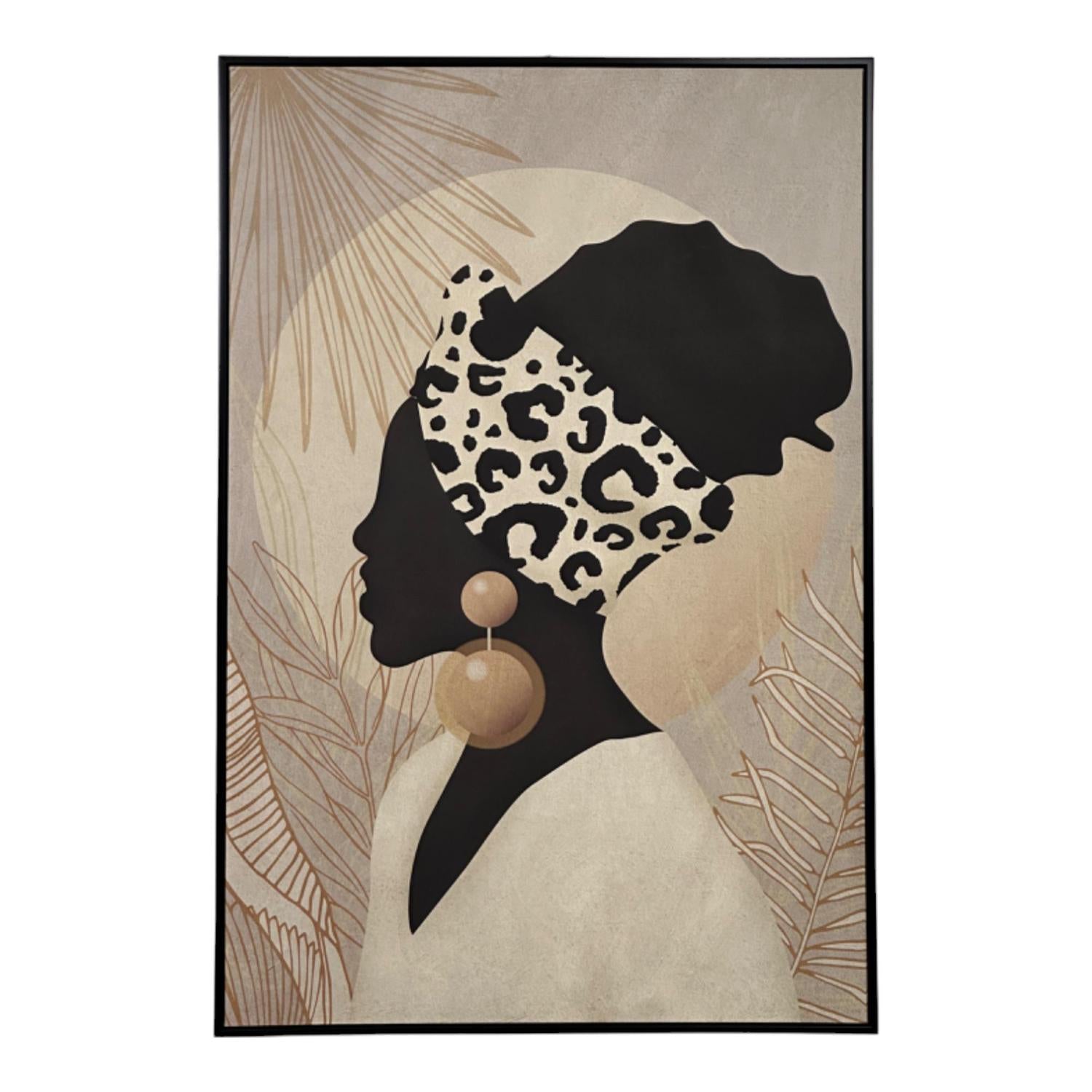 Cuadro 4.3X82.6X122.6 African Turbante F243