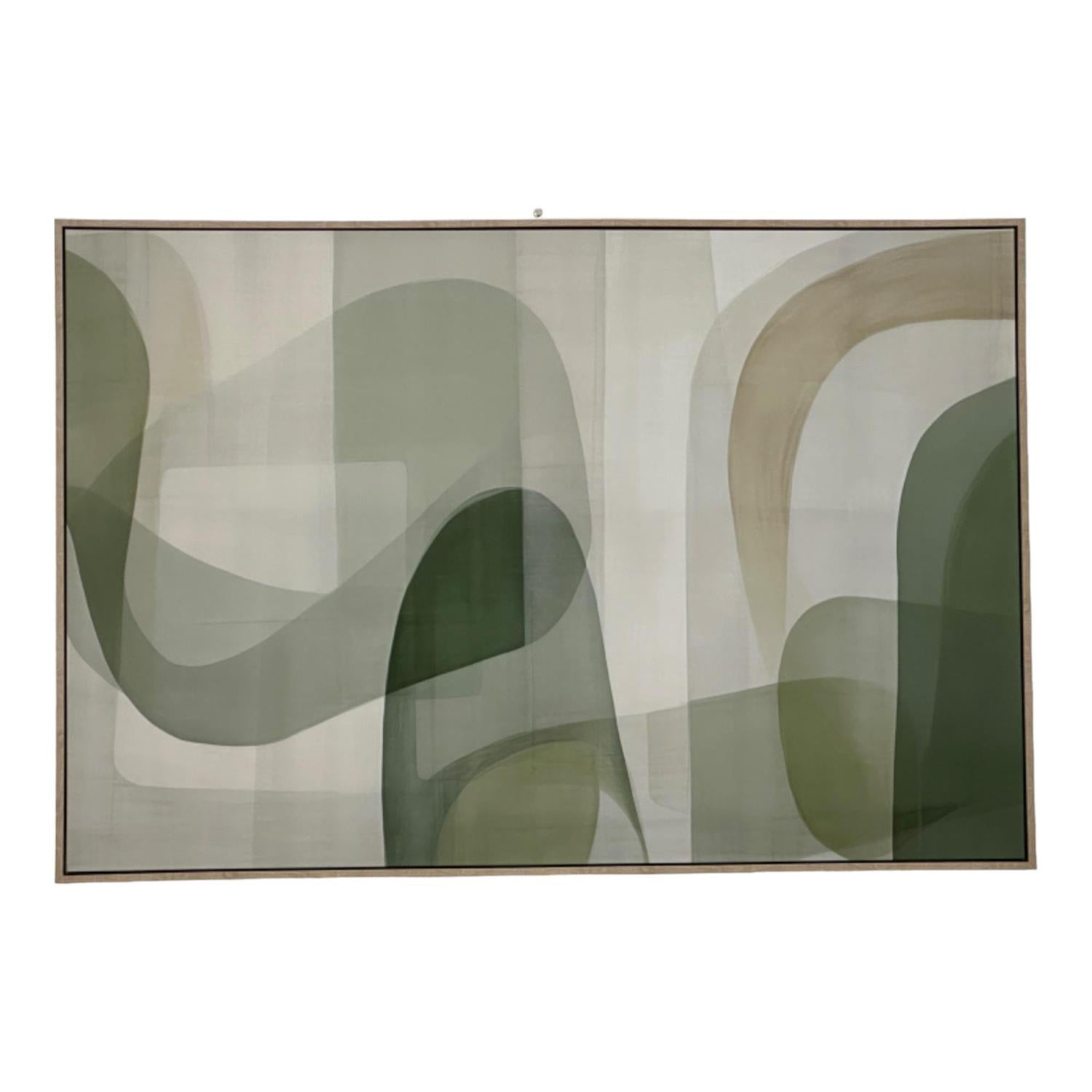 Cuadro 4.3X82.6X122.6 Verde Abstract F243