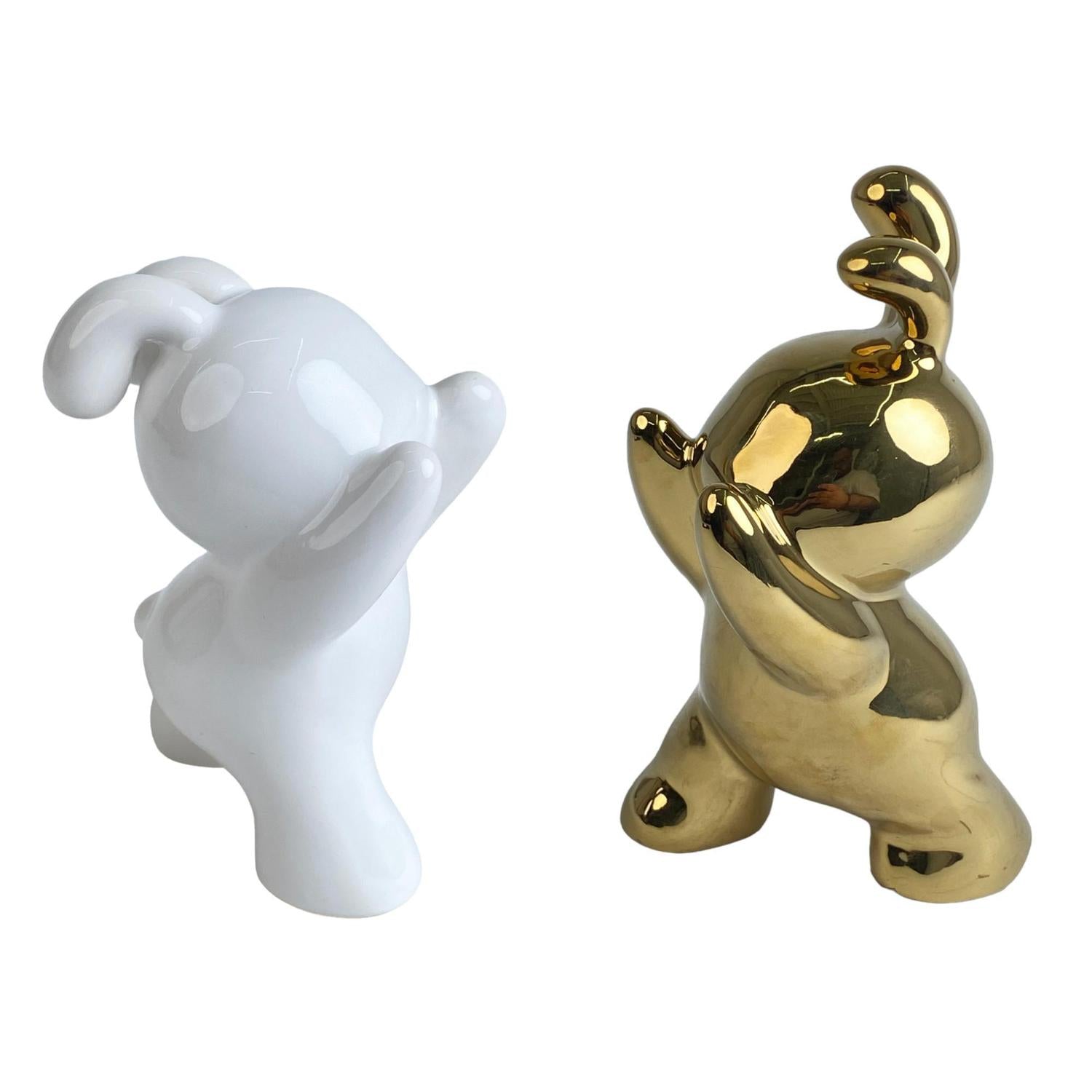 Figura 10.5X7X14.5 Dorad Blanc Win Setx2 F243