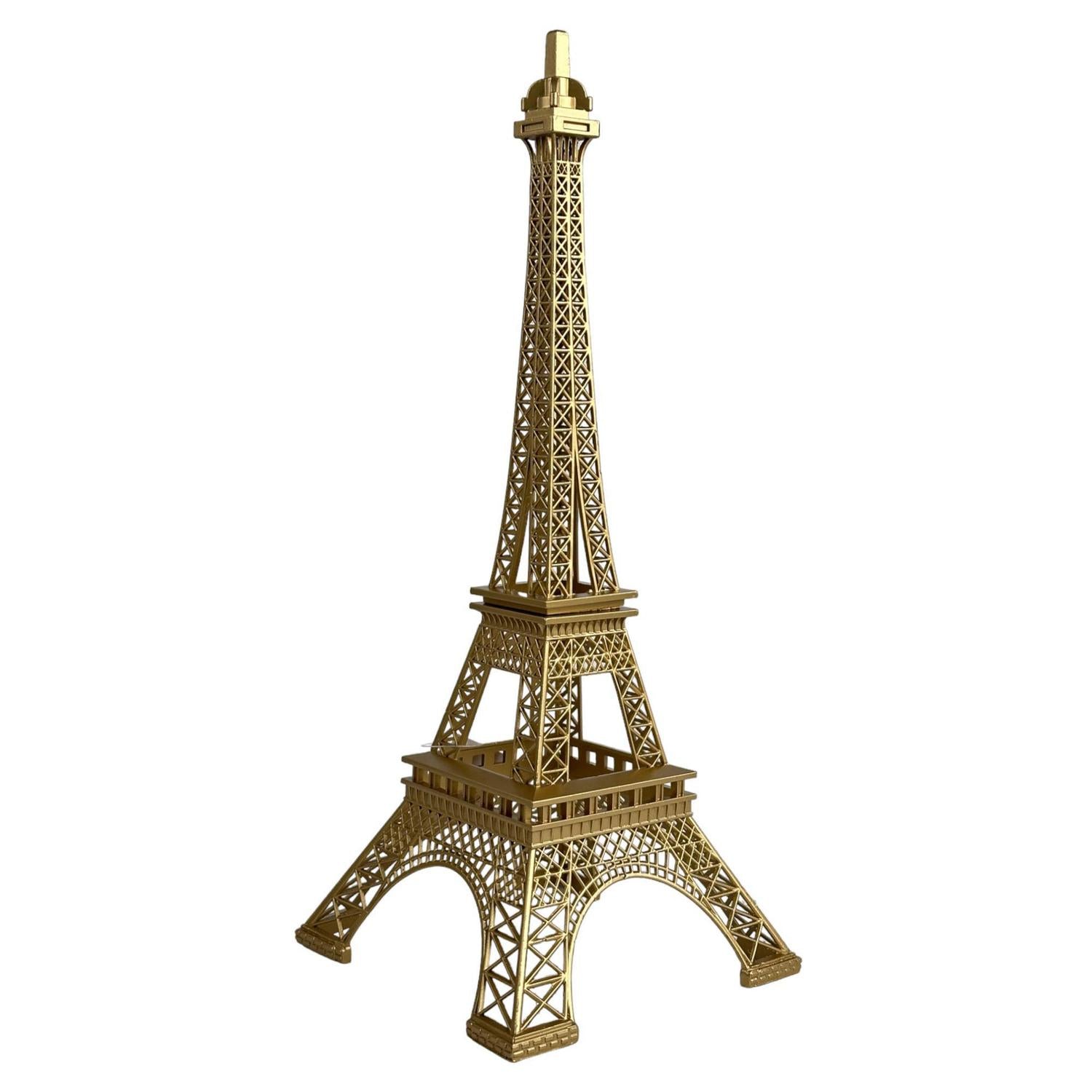 Figura 15X15X38 Dorado Torre Eiffel F243