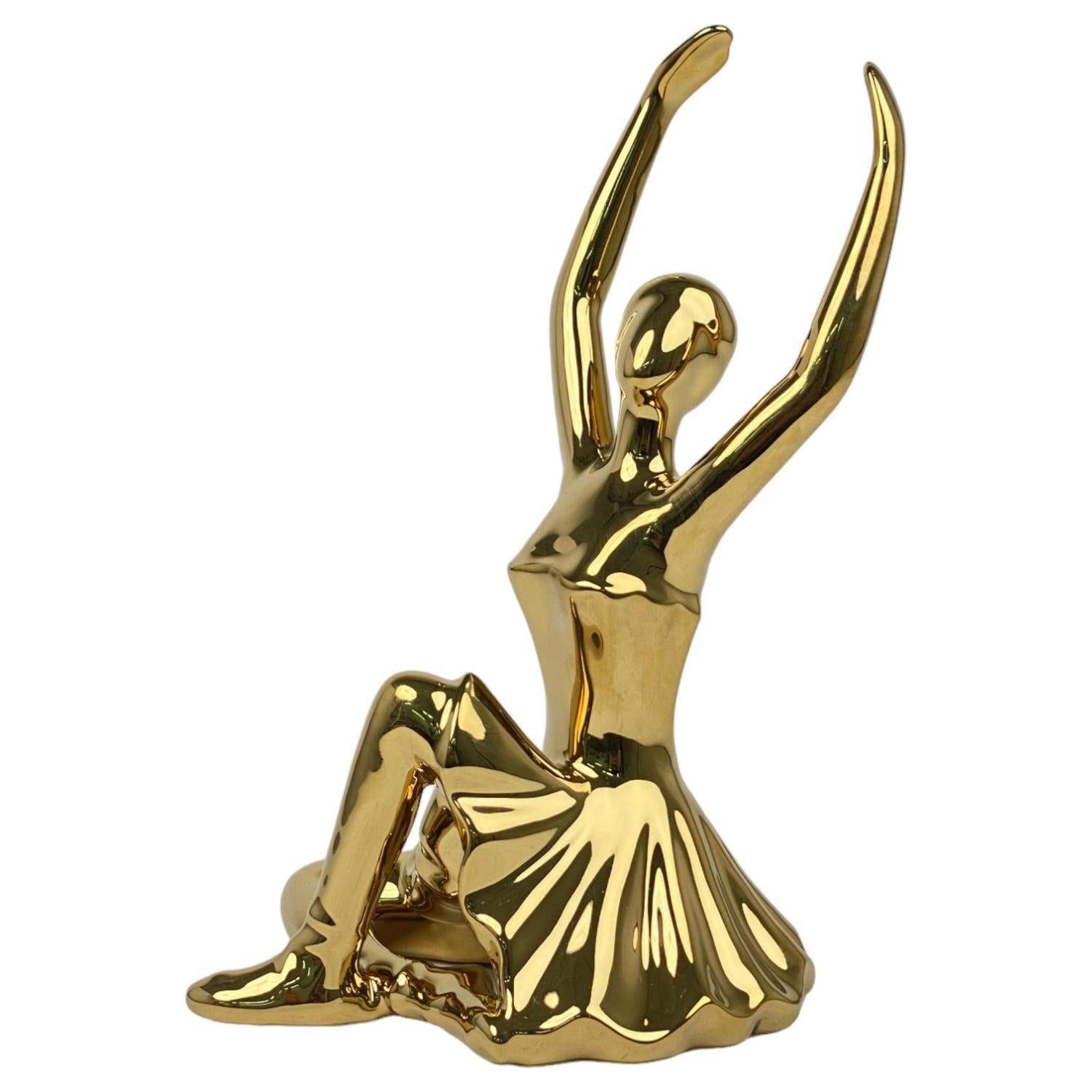 Figura 16X13X23 Bailarina Dorado F243