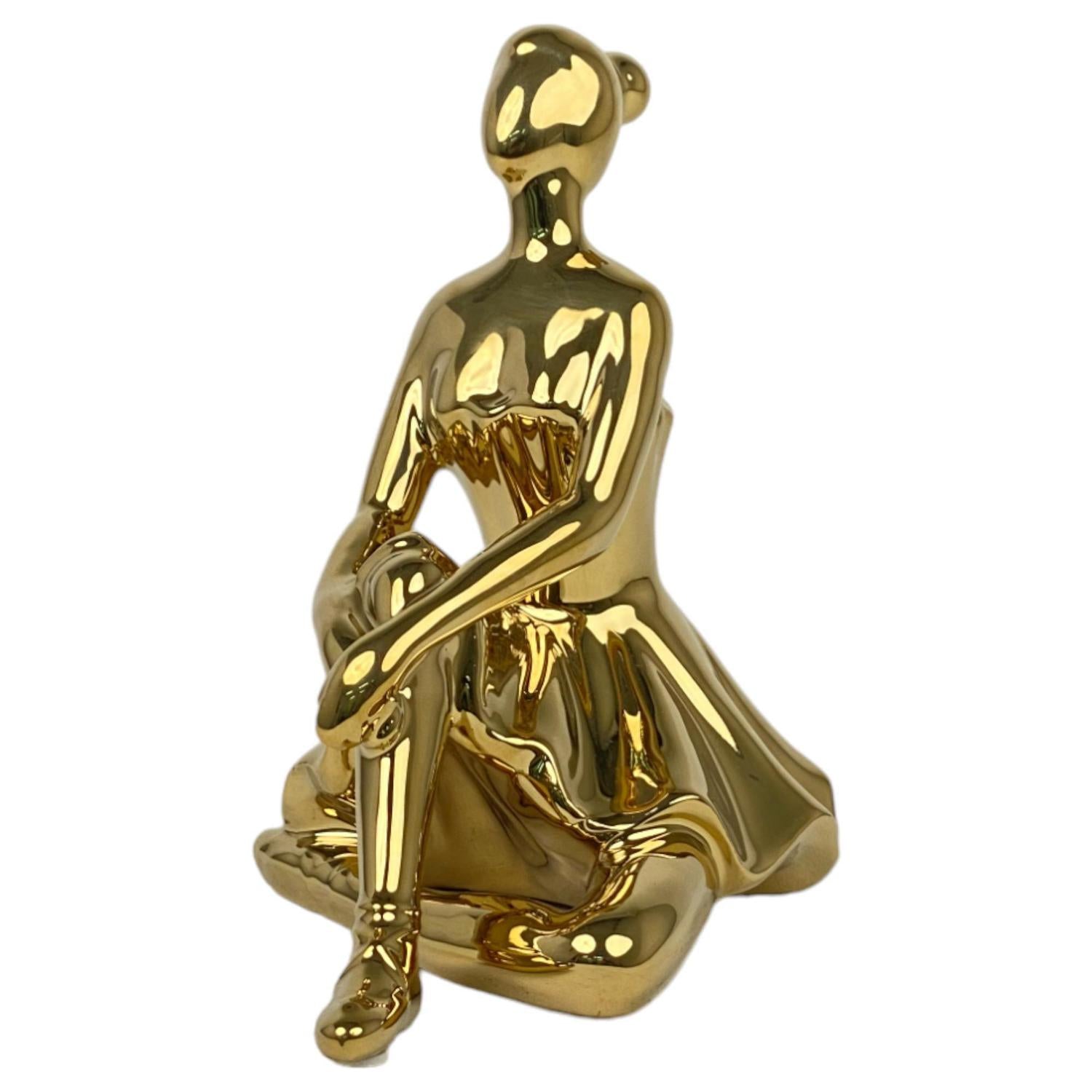 Figura 17X11X17 Bailarina Dorado F243