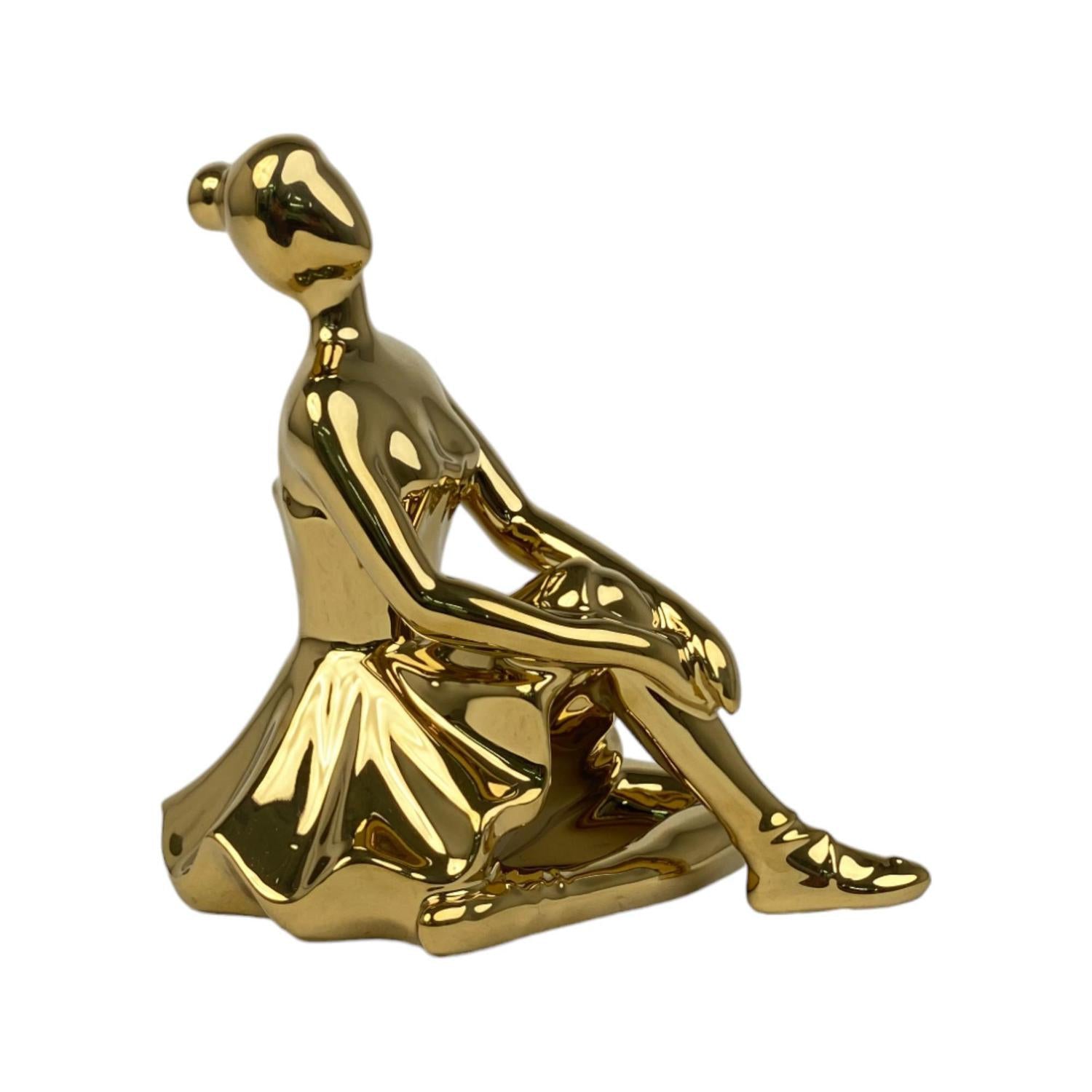 Figura 17X11X17 Bailarina Dorado F243