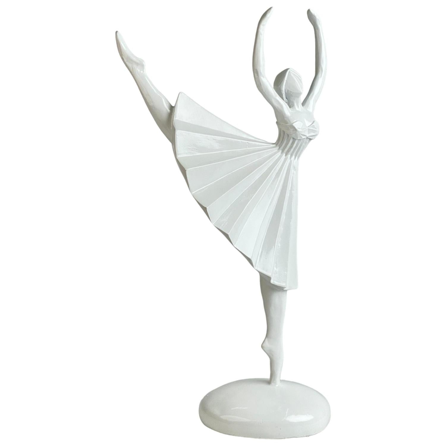Figura 21X14X42 Bailarina Blanca F243