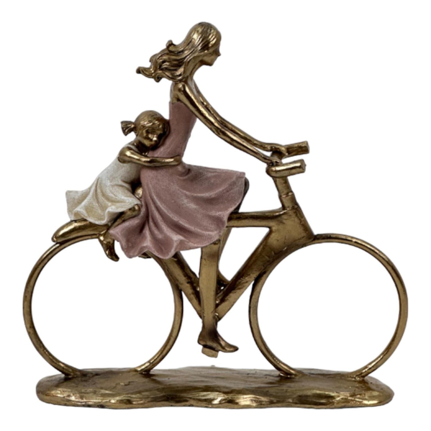 Figura 24X7.5X25 Rosa Mujer Bicicleta F243