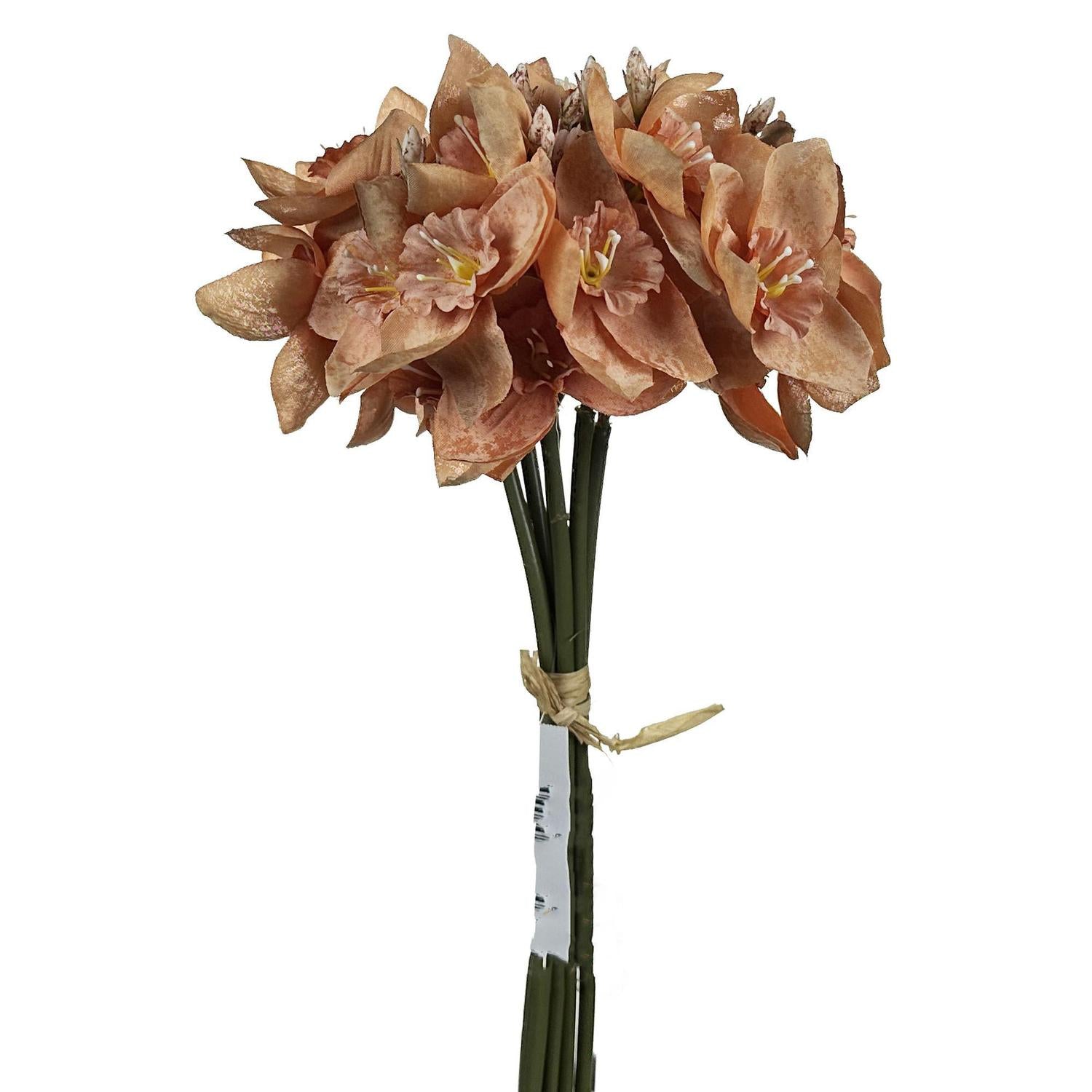 Flores Y Hojas 33X33 Ramo Naranja F243