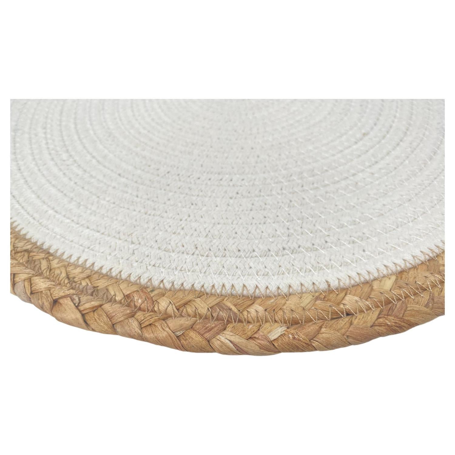 Individual 38X38 Blanco Trenzado  F243