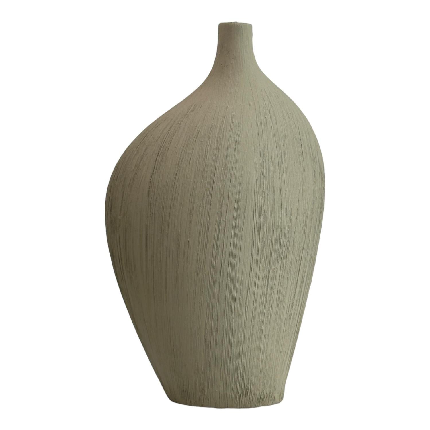 Jarron  10X23X42 Gris Matte F243