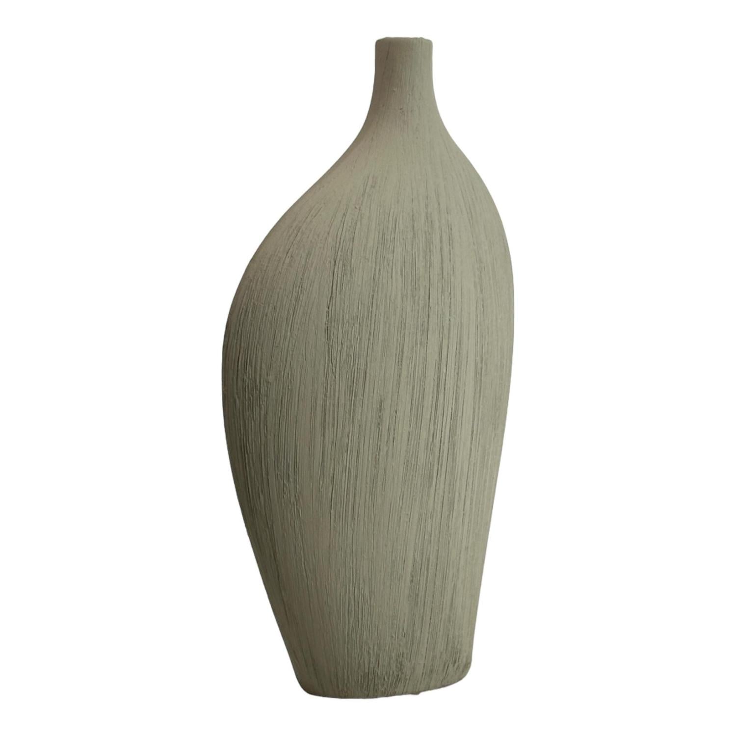 Jarron  10X23X42 Gris Matte F243