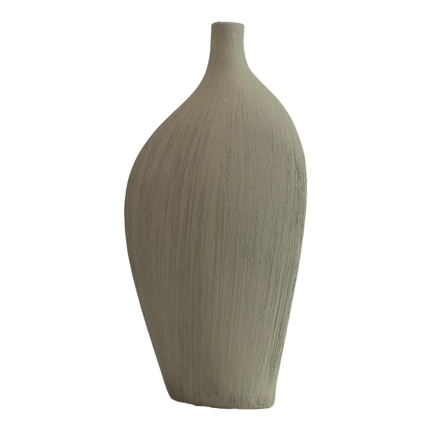 Jarron  10X23X42 Gris Matte F243