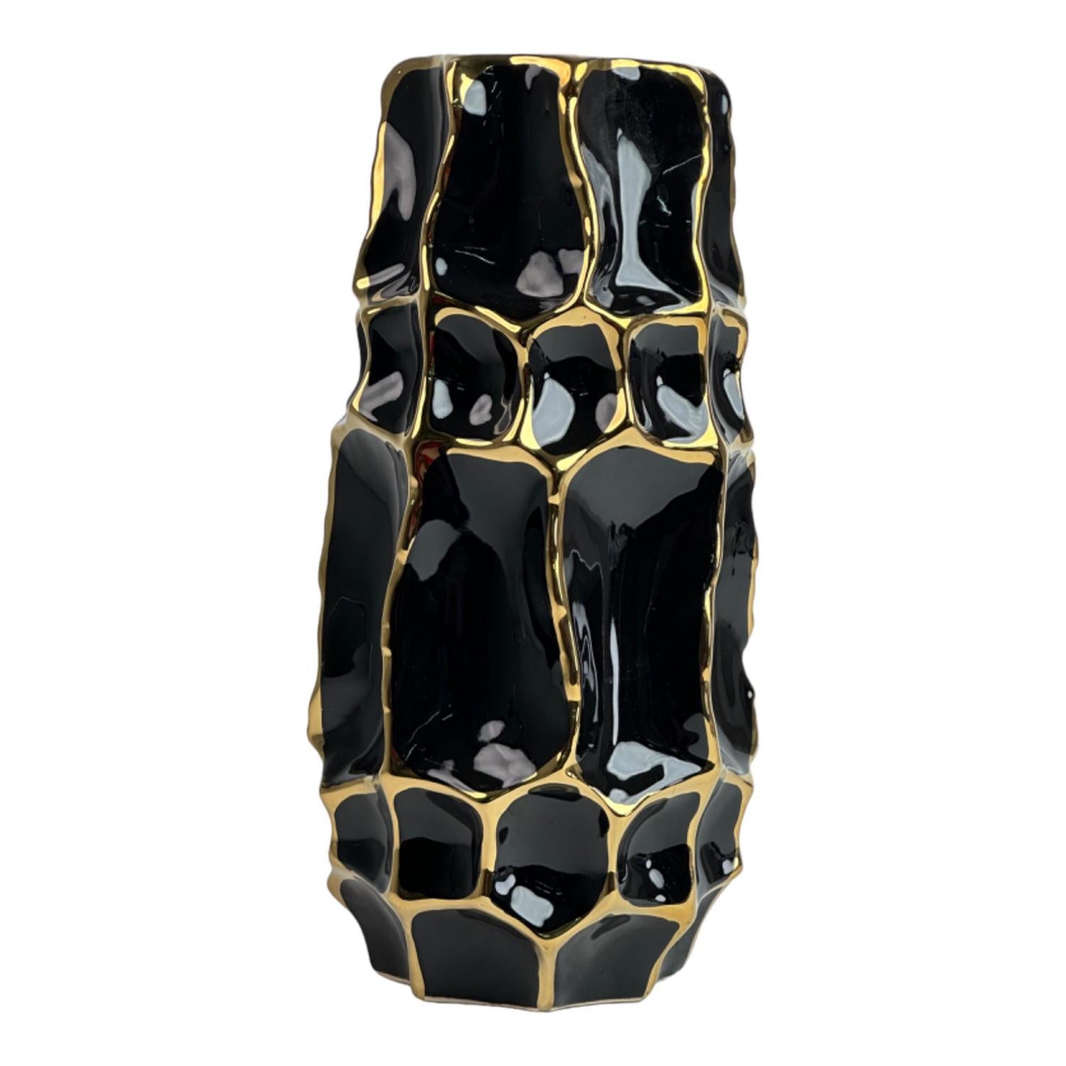 Jarron  15.5X31.5 Negro Brillant F243