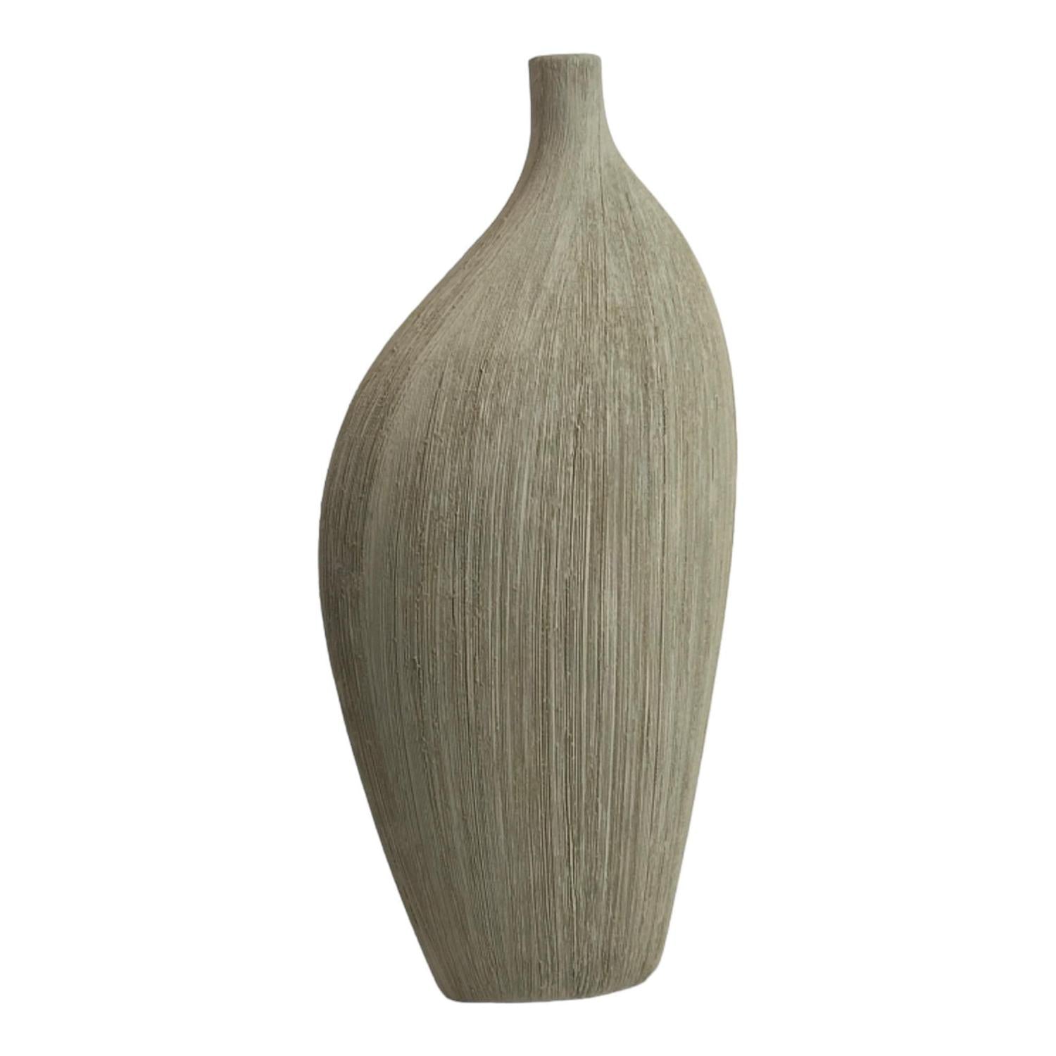 Jarron  8X18X30.5 Gris Matte F243