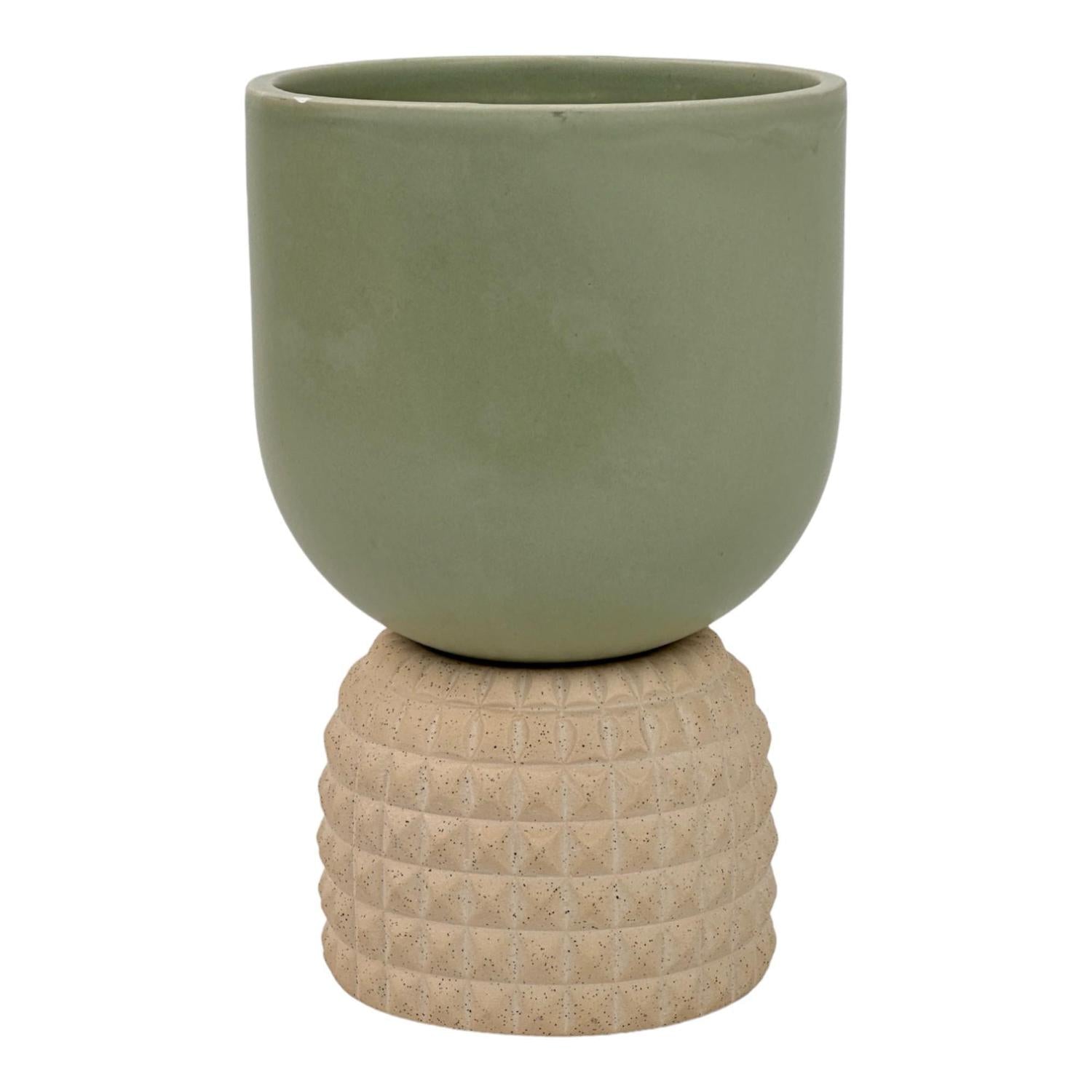 Maceta 13.5X13.5X20.7 Verde Base F243