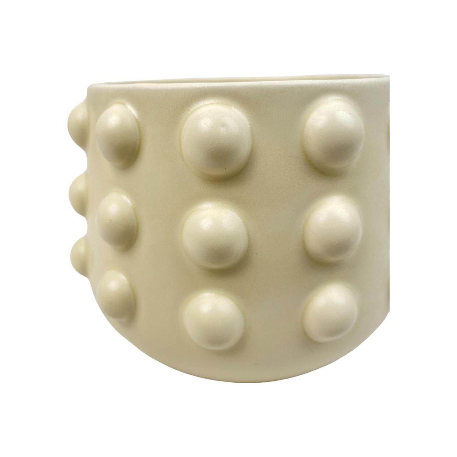 Maceta 17.5X12 Balls Crema F243