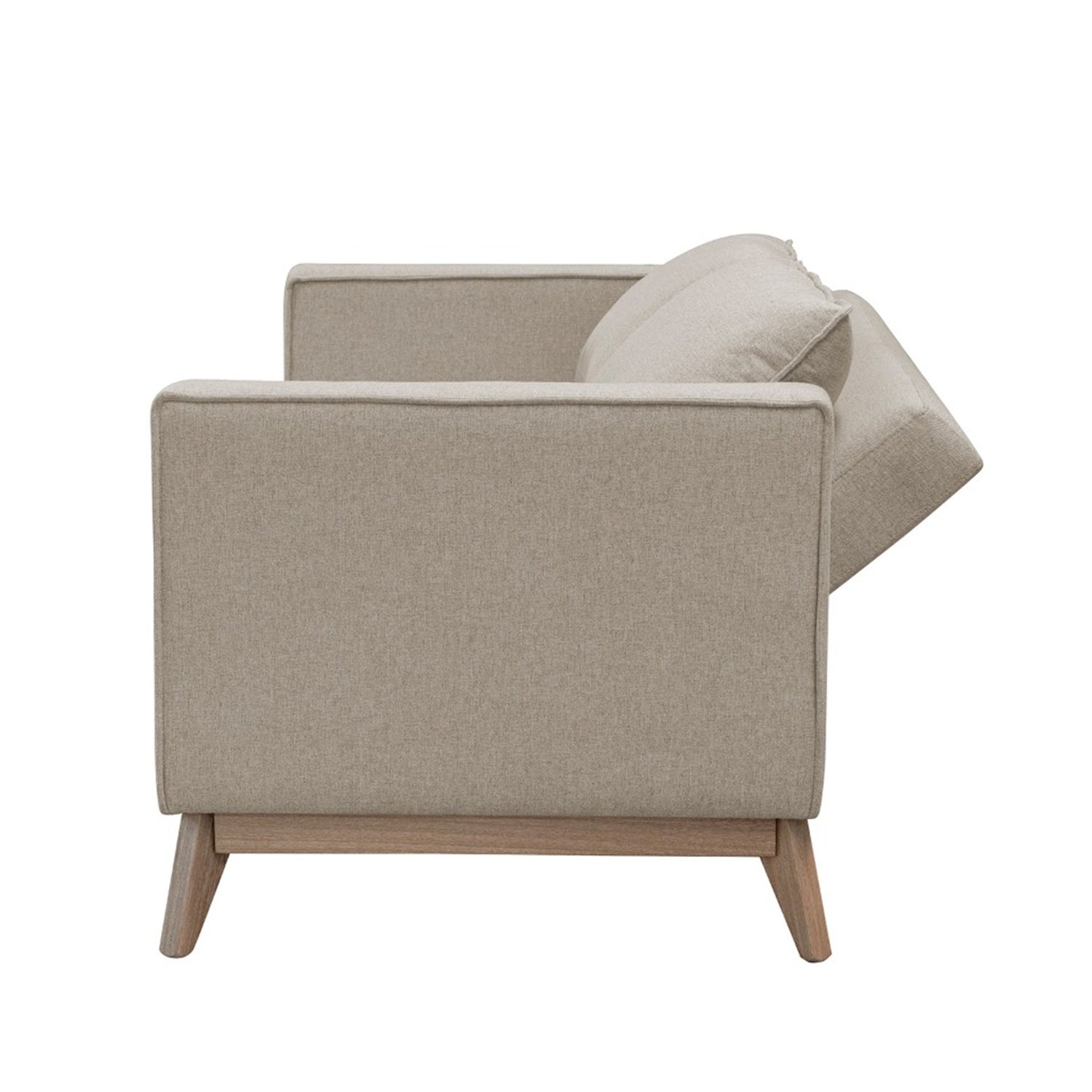 Sofá Cama Burgos Lino Verona Beige, Natural